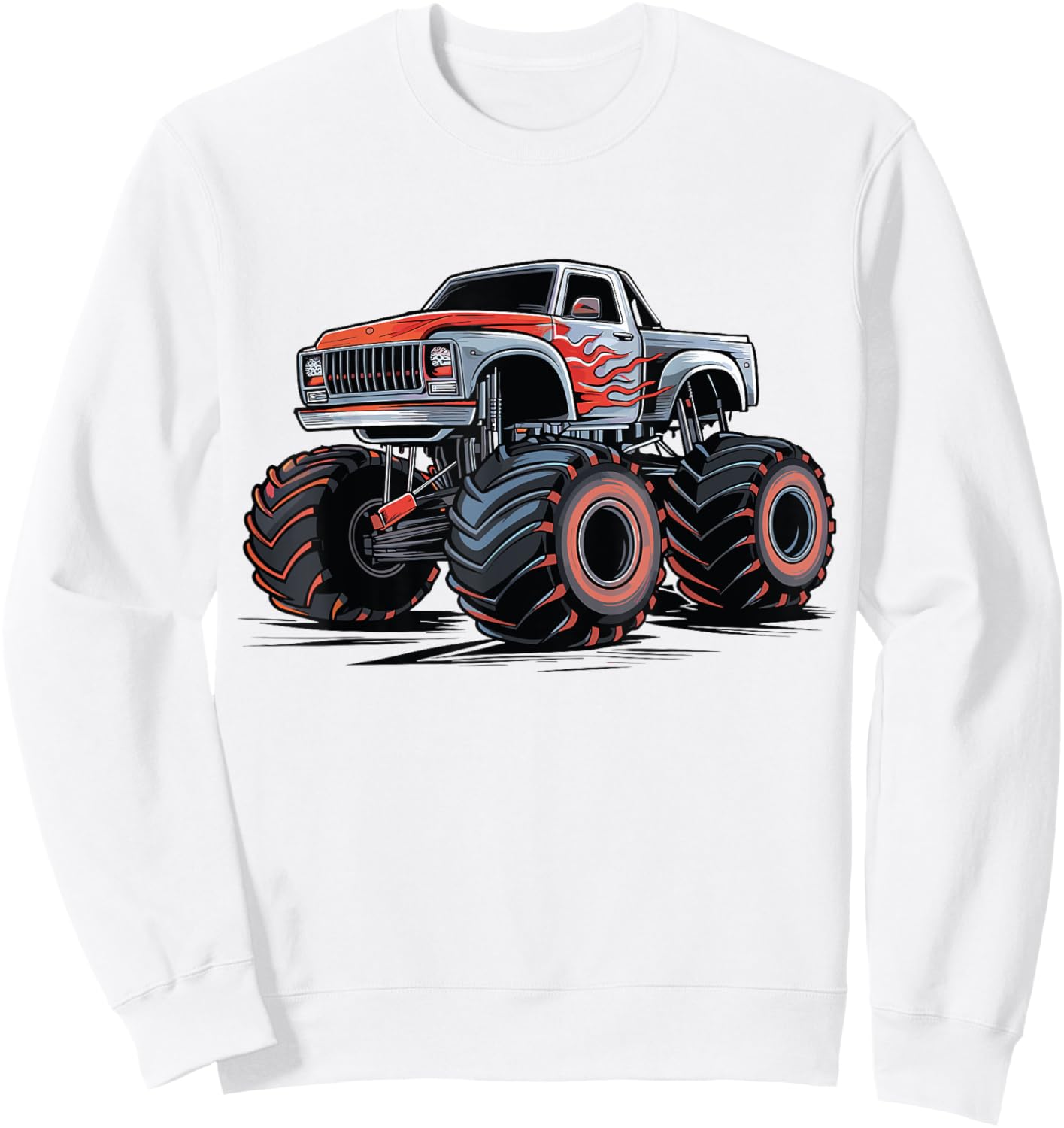 Monster Truck for toddlers Youth & Adults Sweatshirt - Sweatshirt | White