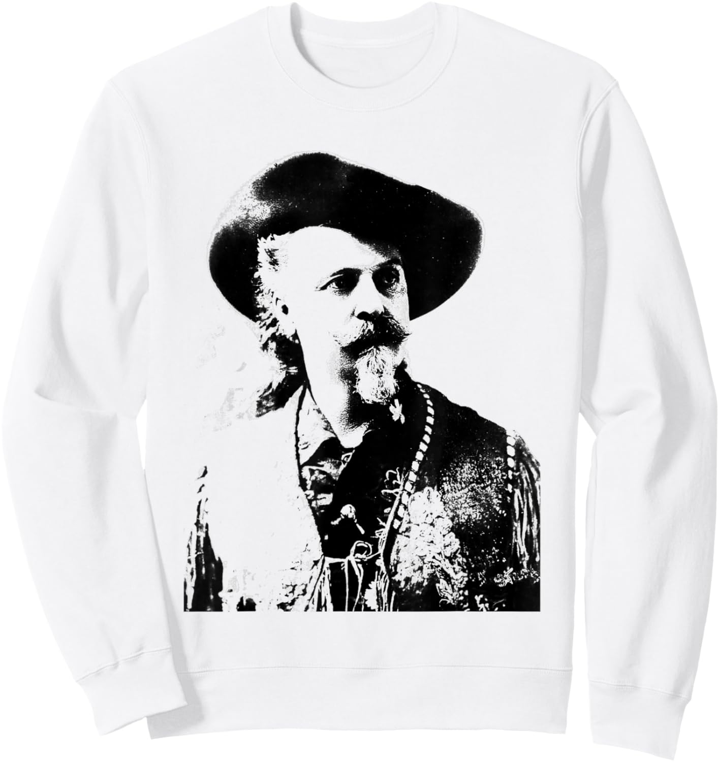 Buffalo Bill Cody Wild West Sweatshirt - Sweatshirt | White