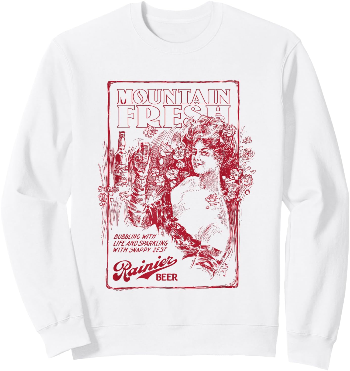 Rainier Style - Mountain Fresh Sweatshirt - Sweatshirt | White