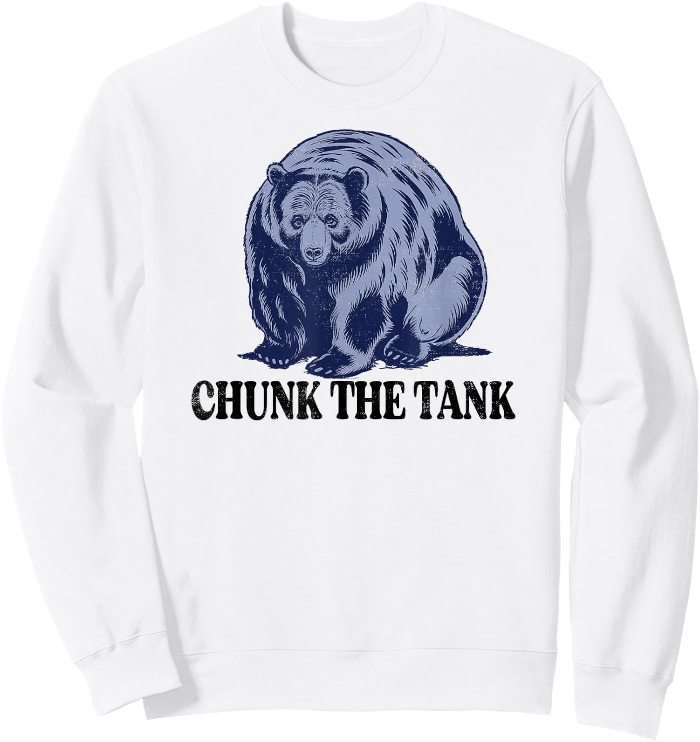 Alaska Wild Animals Nature of Fat Wild Bear Week Chunk Sweatshirt - Sweatshirt | White