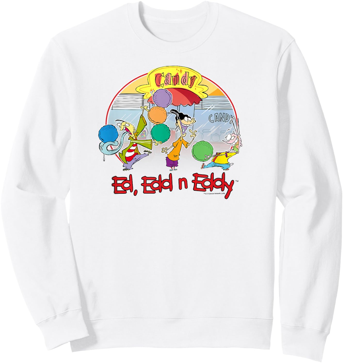 Ed, Edd n Eddy Candy Jawbreakers Sweatshirt - Sweatshirt | White