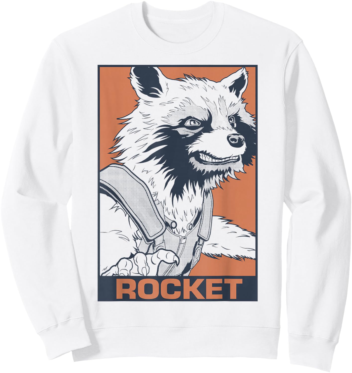 Marvel Avengers Endgame Rocket Pop Art Graphic Sweatshirt - Sweatshirt | White