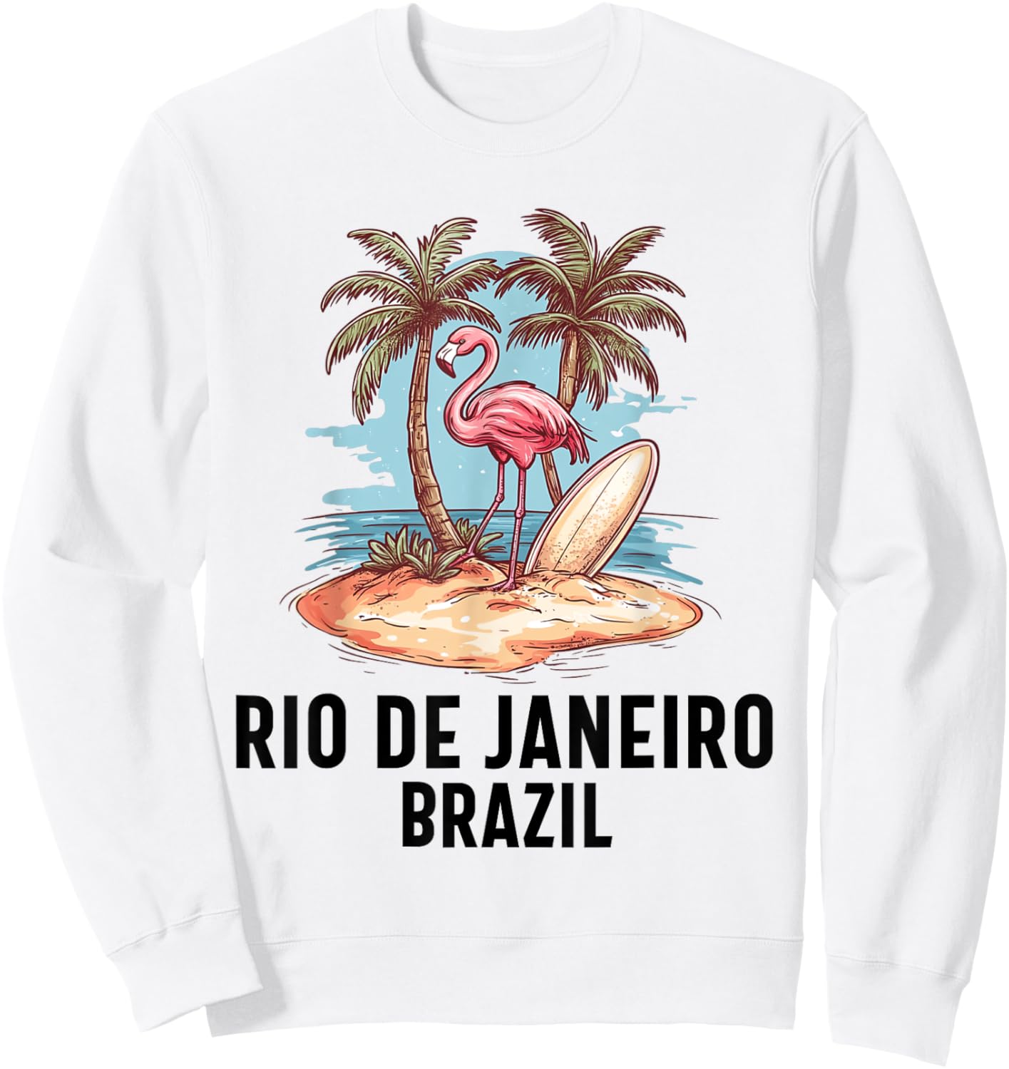 Rio De Janeiro Brazil Souvenir Brazil Holiday Reminder , white, S Sweatshirt - Sweatshirt | White