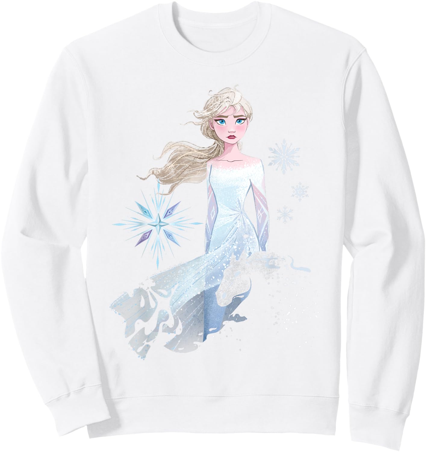 Frozen 2 Elsa Nokk Silhouette Sweatshirt - Sweatshirt | White