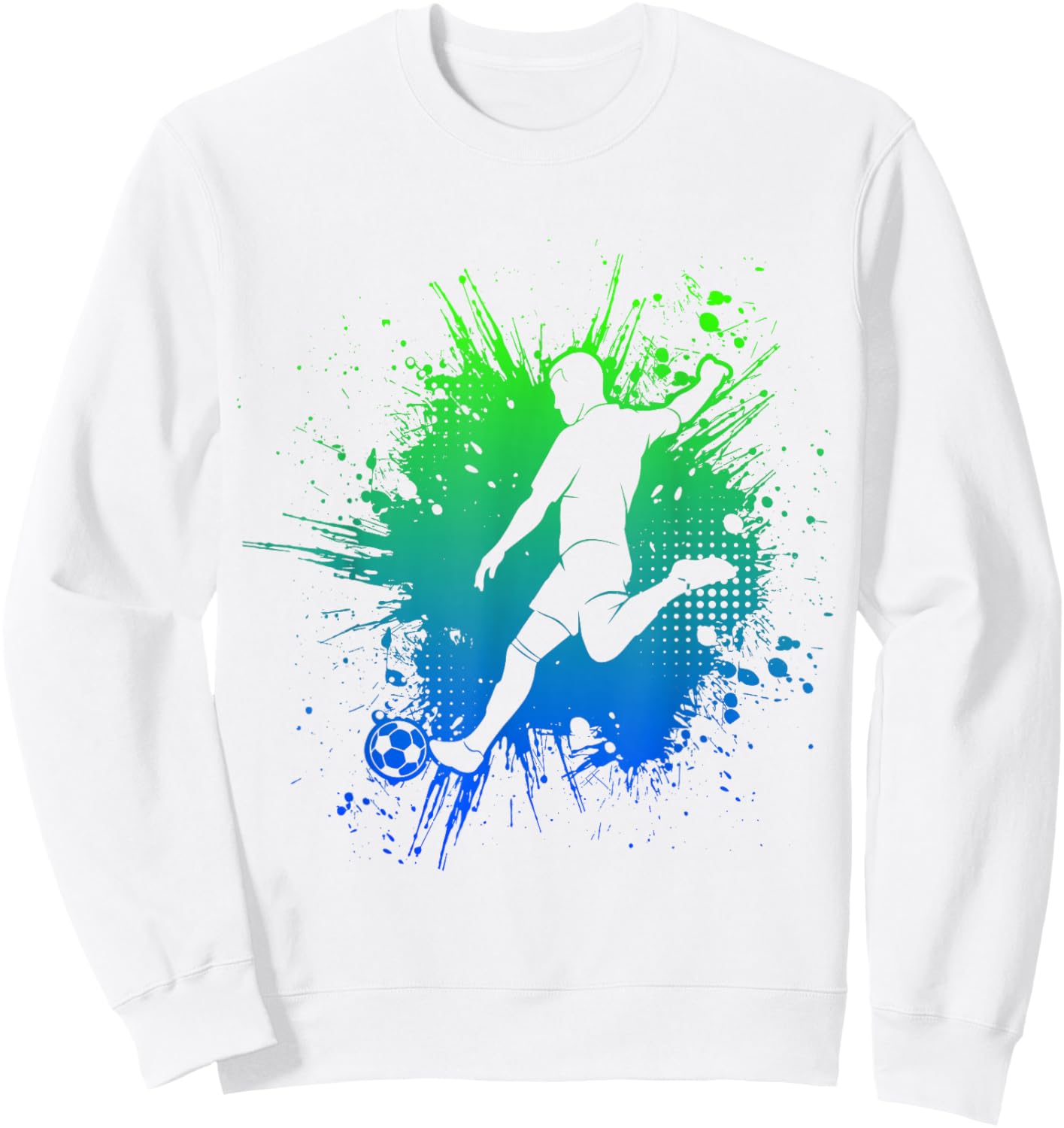 Soccer Boys Kids Men Sweatshirt - Sweatshirt | White