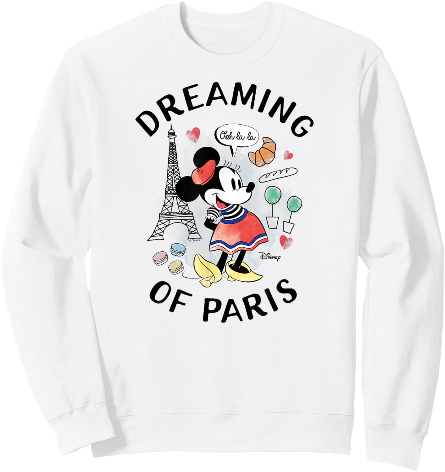 Disney - Dreaming of Paris Sweatshirt - Sweatshirt | White