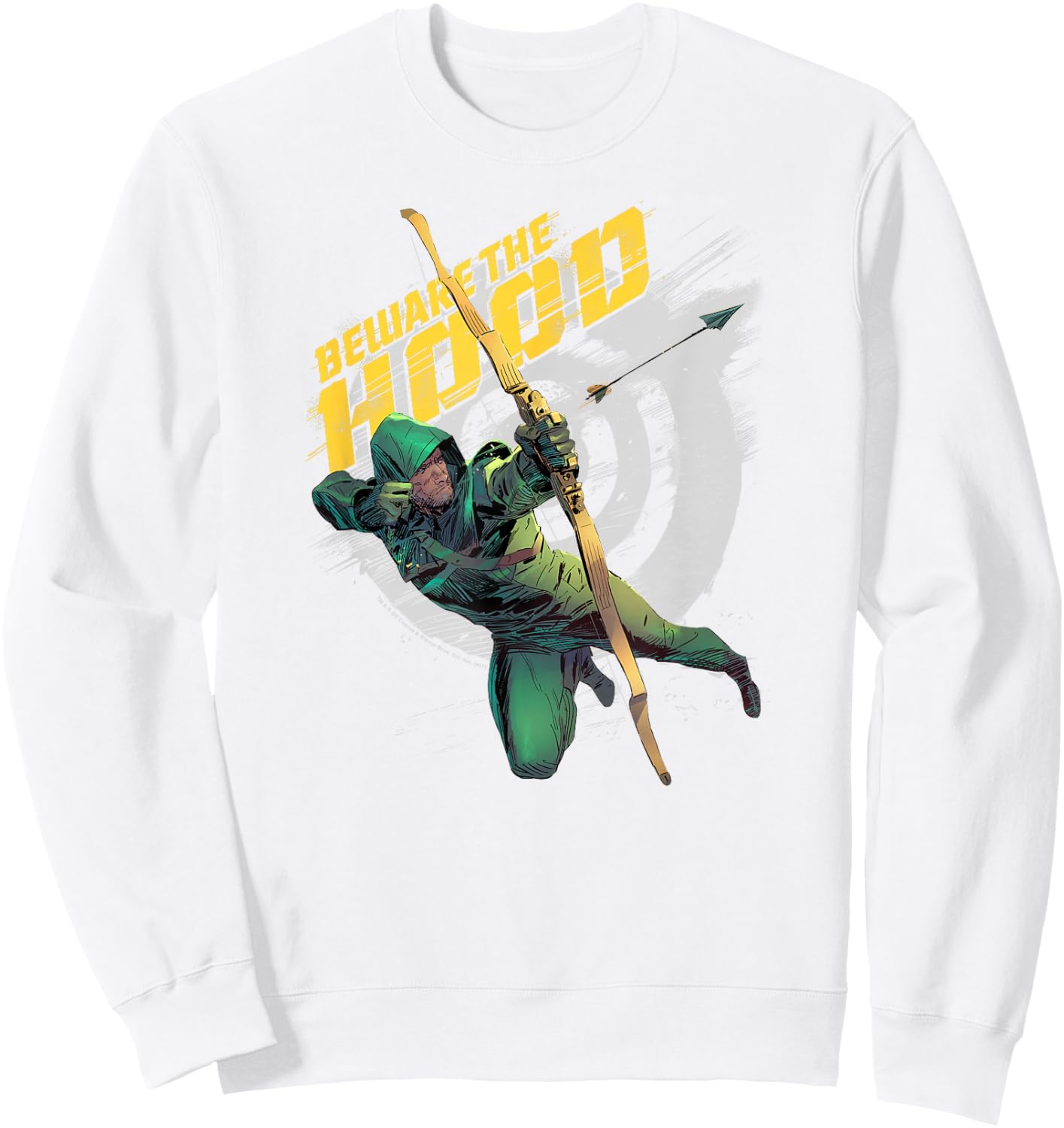 Arrow TV Series Beware Sweatshirt - Sweatshirt | White