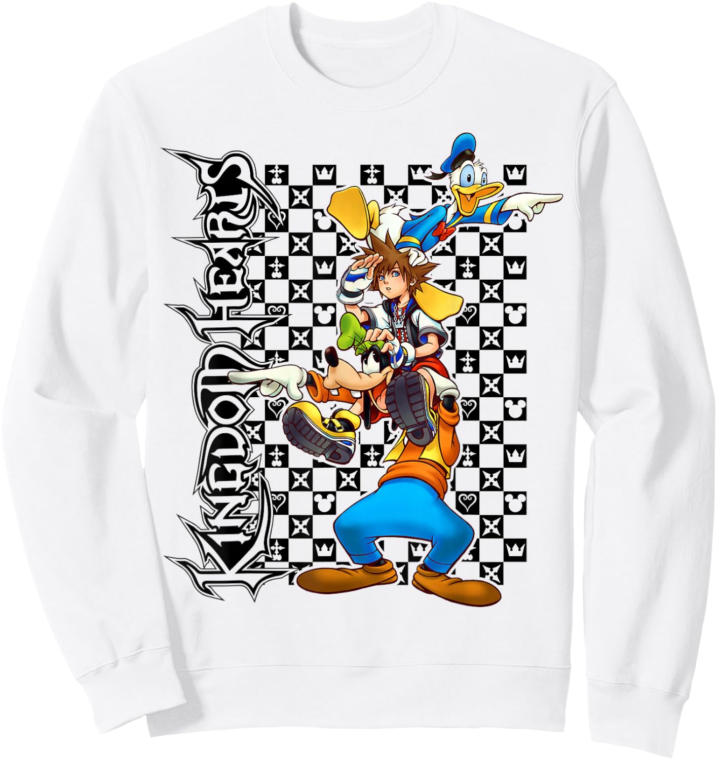 Kingdom Hearts - Check Group Sweatshirt - Sweatshirt | White