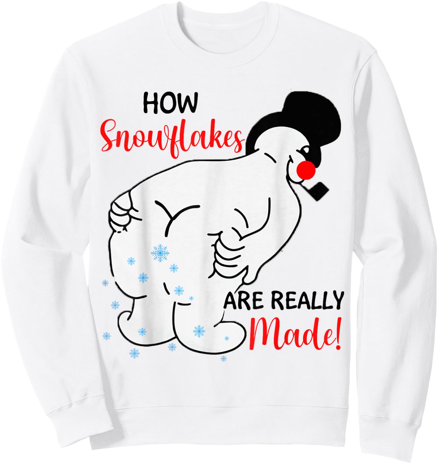Funny Christmas Snowman Pajamas Kids Boys Girls Toddler Xmas Sweatshirt - Sweatshirt | White