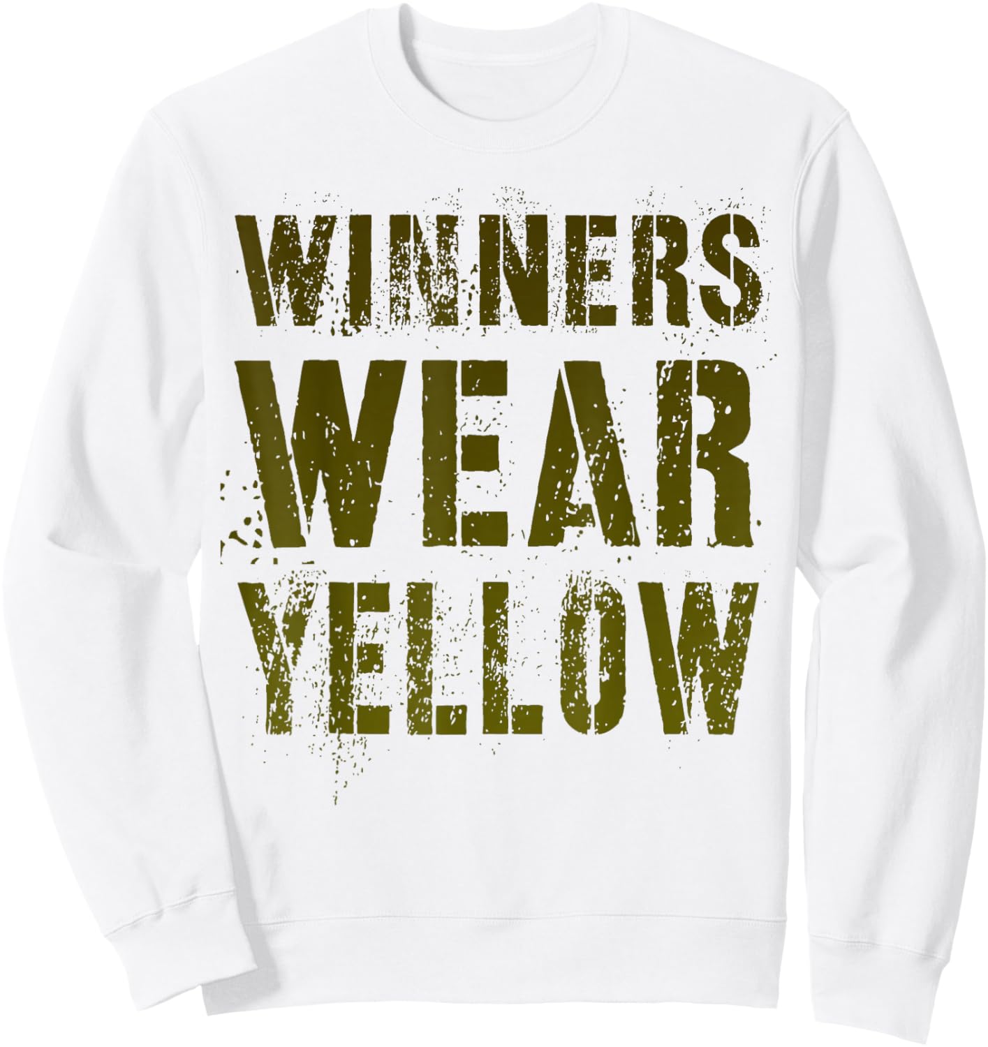 Vintage WINNERS WEAR YELLOW War Game Summer Camp Team Match Sweatshirt - Sweatshirt | White