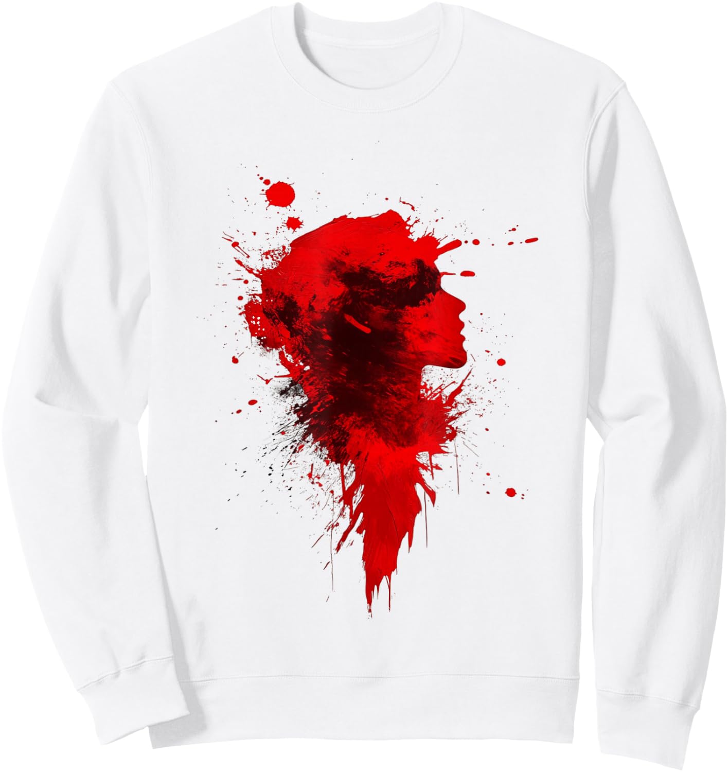 Halloween Fake Blood Sweatshirt - Sweatshirt | White