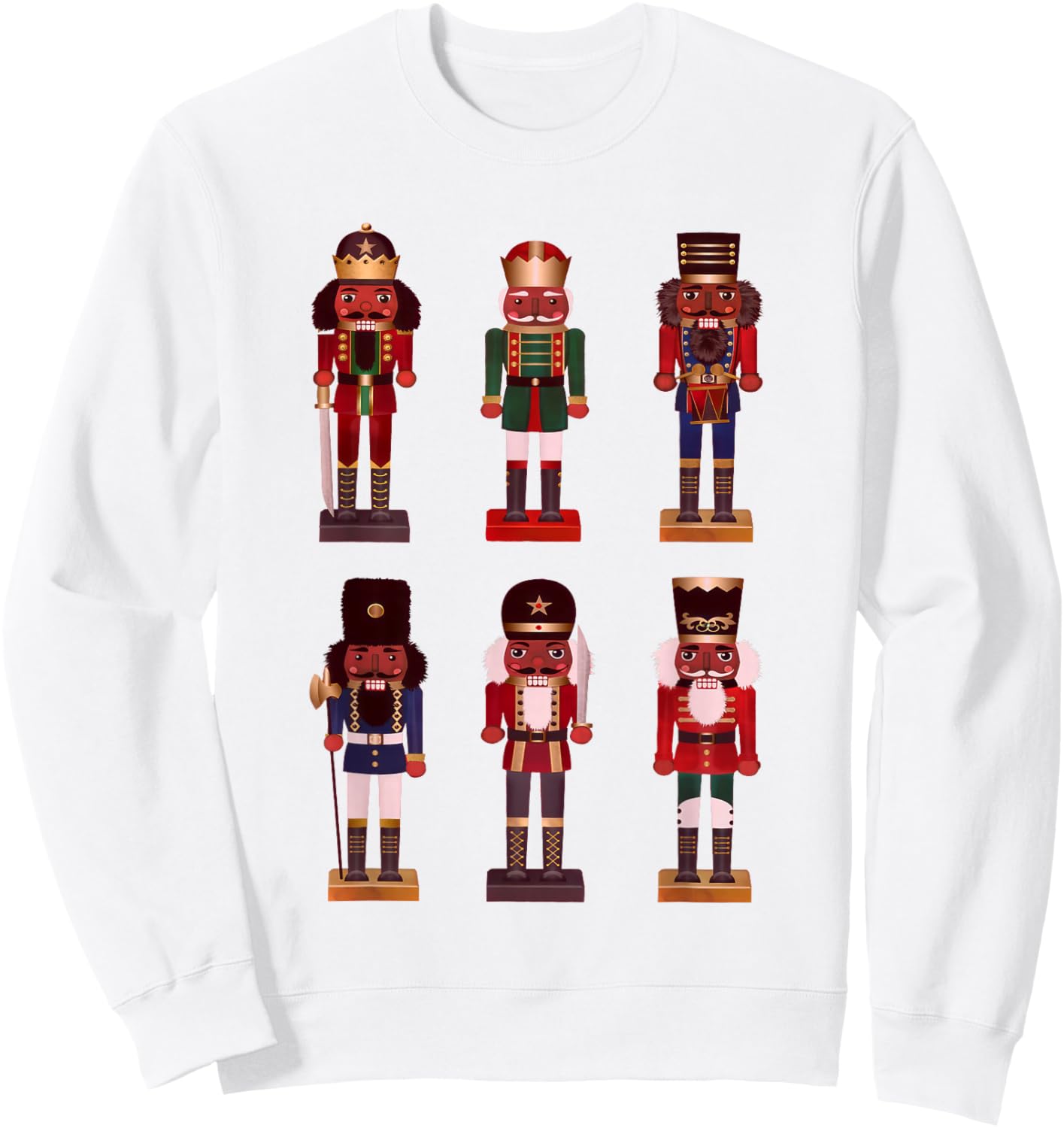 Funny African American Nutcracker Christmas Ballet Dancer Sweatshirt - Sweatshirt | White