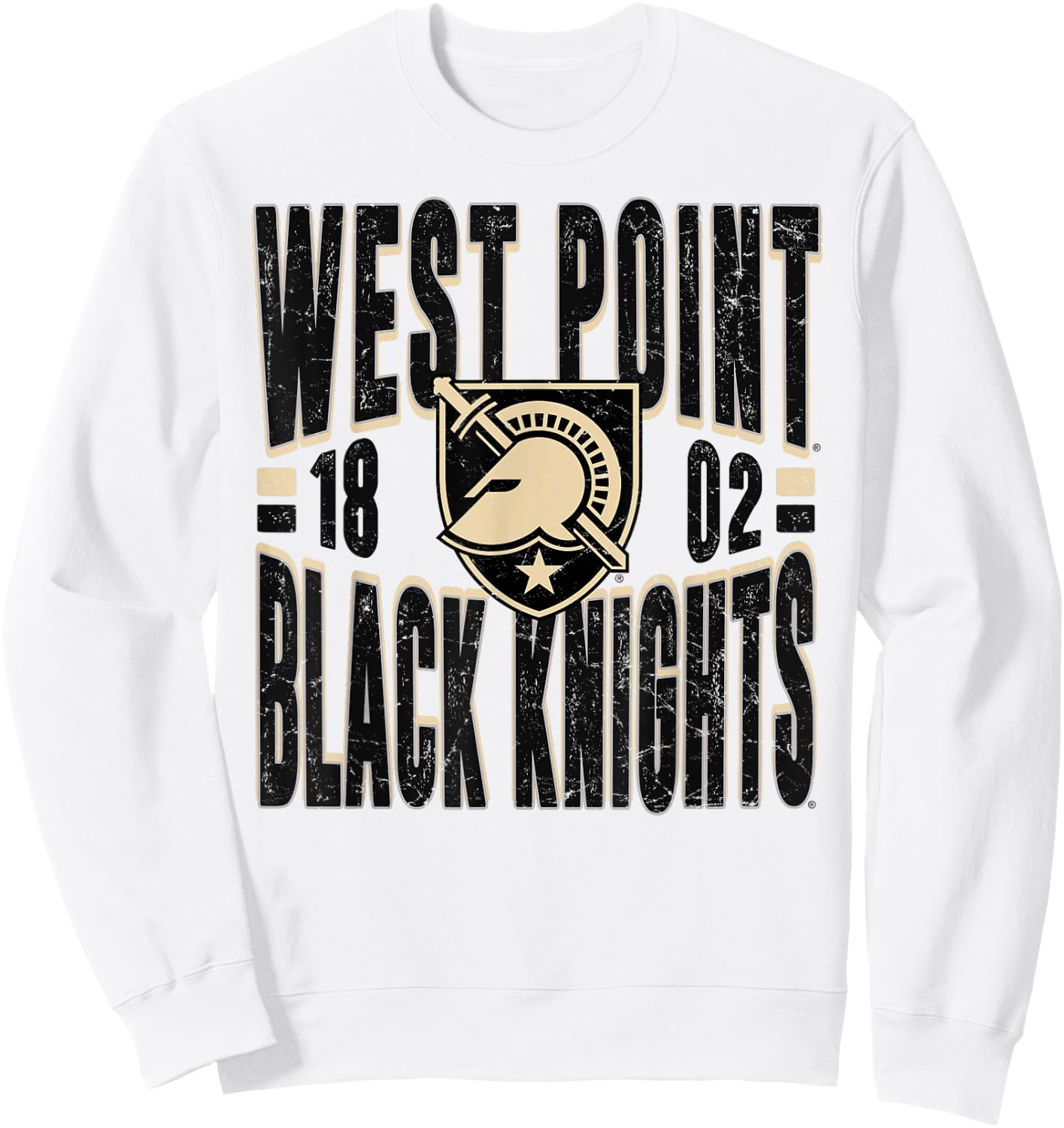 Army Black Knights Vintage 90's Retro Gray Sweatshirt - Sweatshirt | White