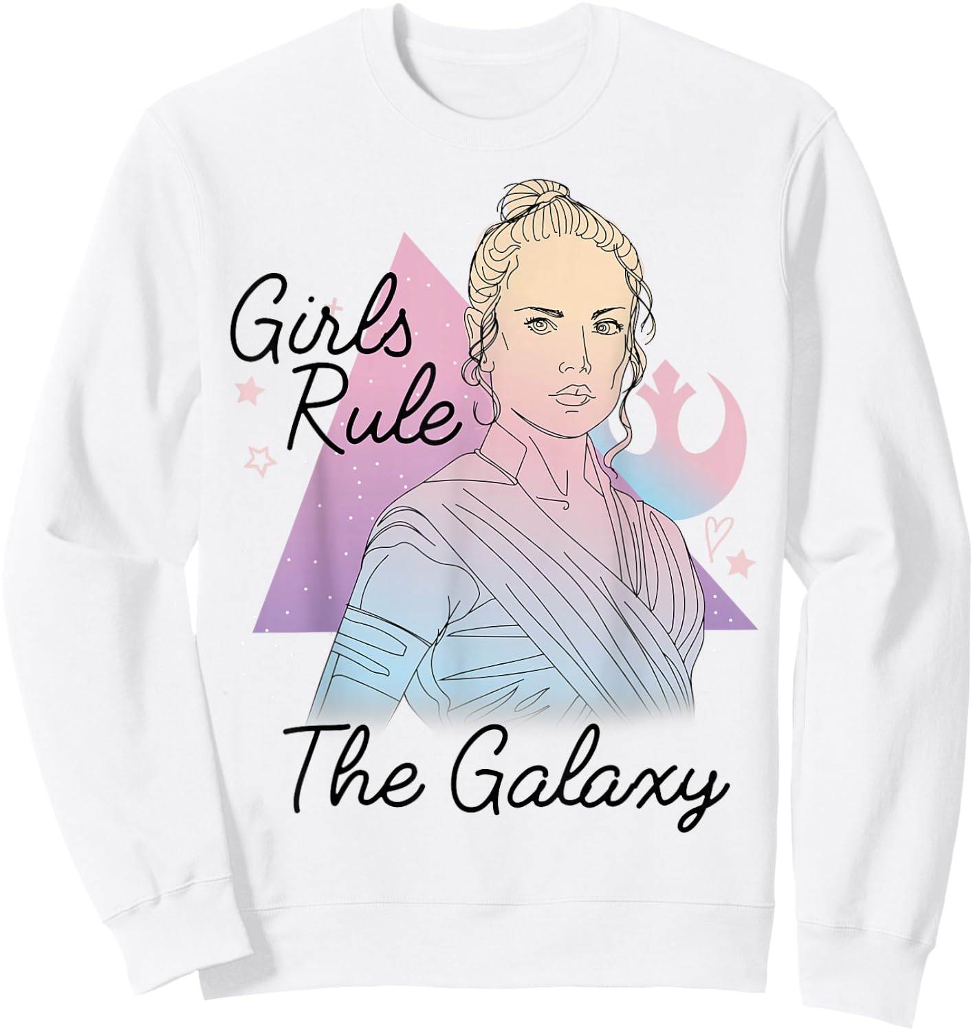 Star Wars Rey Girls Rule The Galaxy Sweatshirt - Sweatshirt | White
