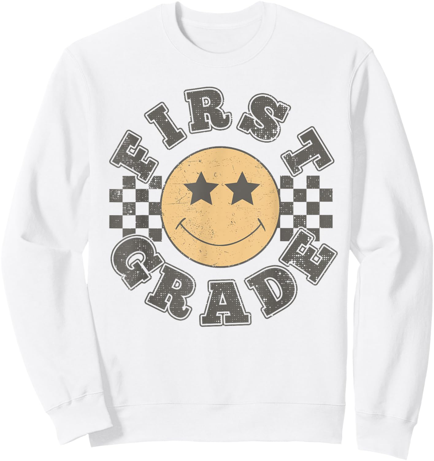 First Grade Teacher First Day Of 1st Grade Back To School Sweatshirt - Sweatshirt | White