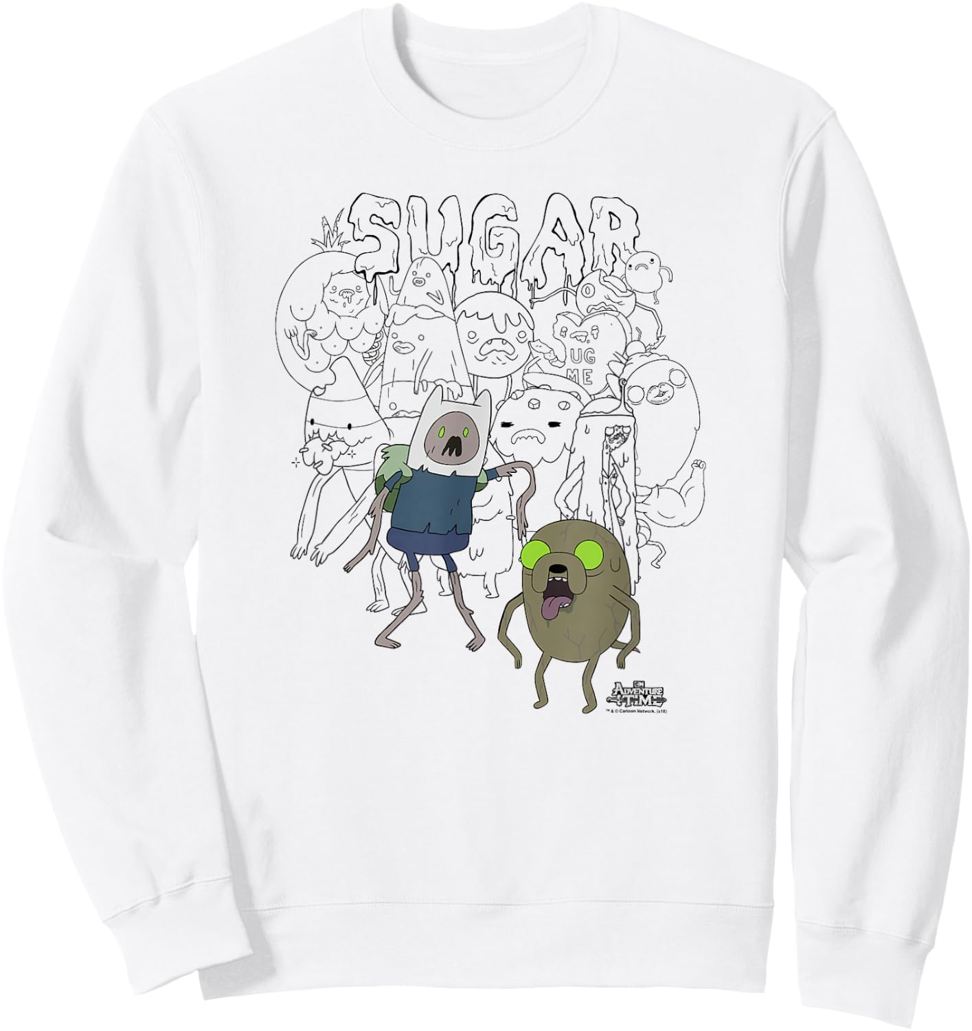 Adventure Time Sugar Zombies Sweatshirt - Sweatshirt | White