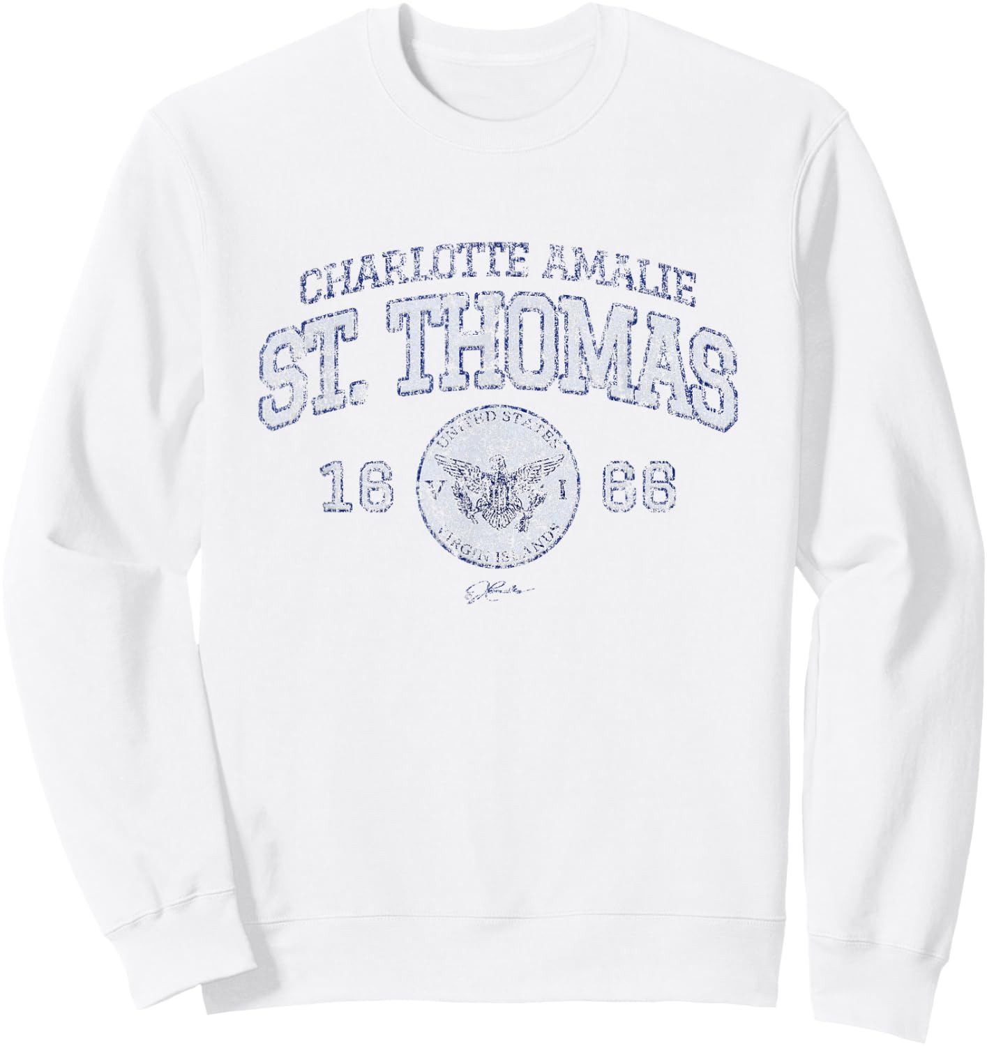 JCombs: Charlotte Amalie, St. Thomas, USVI Sweatshirt - Sweatshirt | White