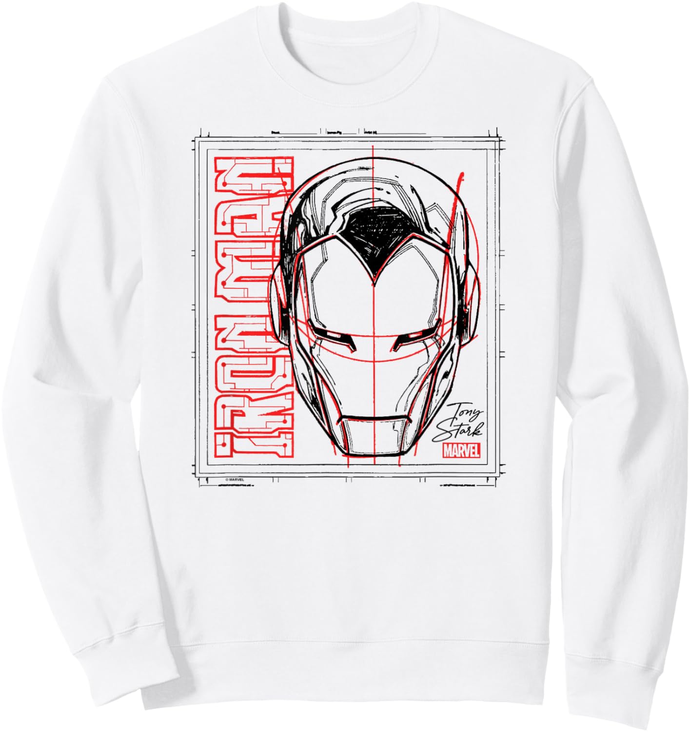 Iron Man - Sketch Sweatshirt - Sweatshirt | White