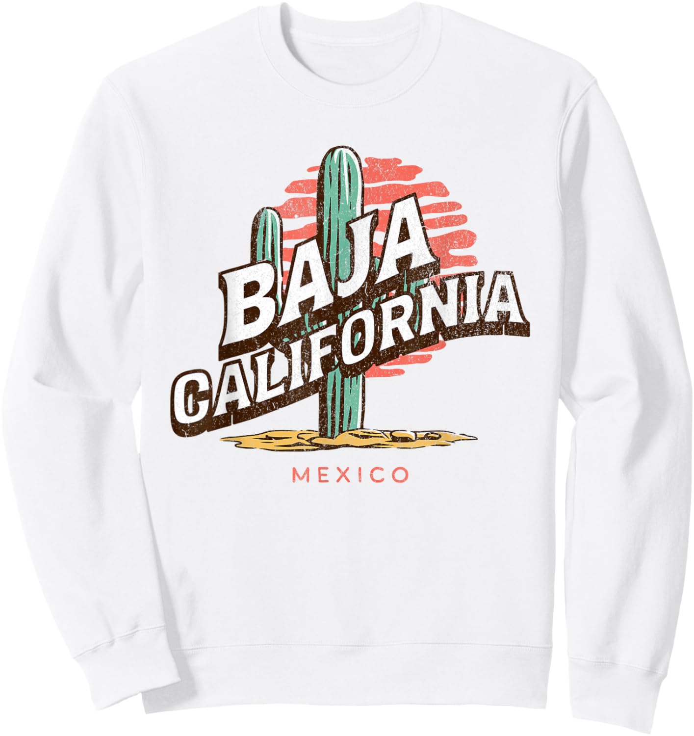 Baja California Mexico Backpacking Hiking Travel Sweatshirt - Sweatshirt | White