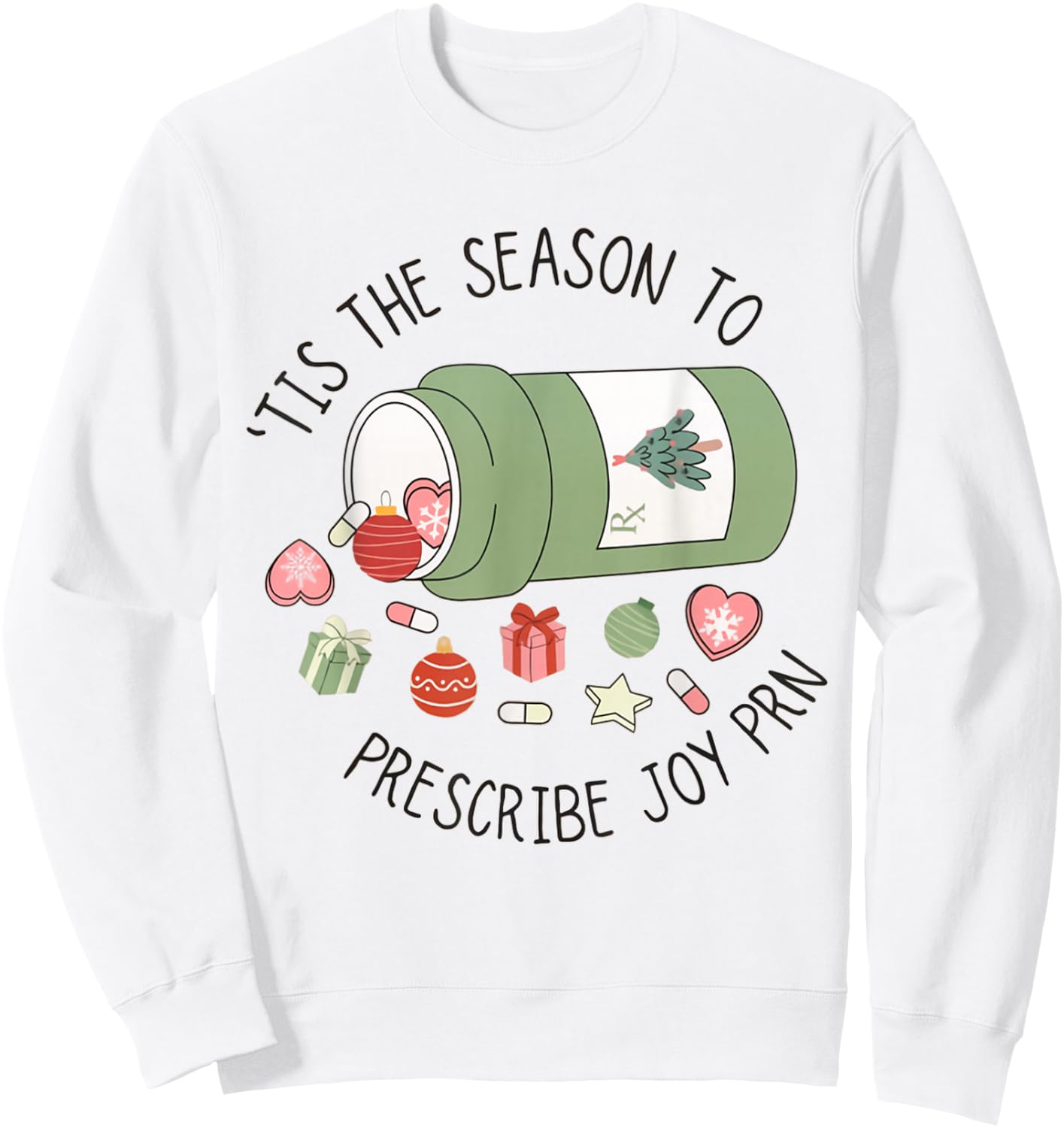 Pharmacy Technician Christmas Pharmacy Graduation Sweatshirt - Sweatshirt | White