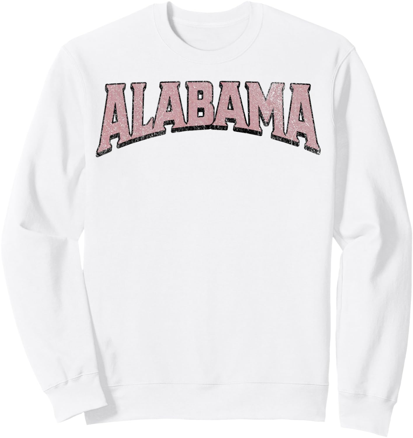 Retro Alabama AL, Sports Design Gifts Men Women Boys Girls Sweatshirt - Sweatshirt | White