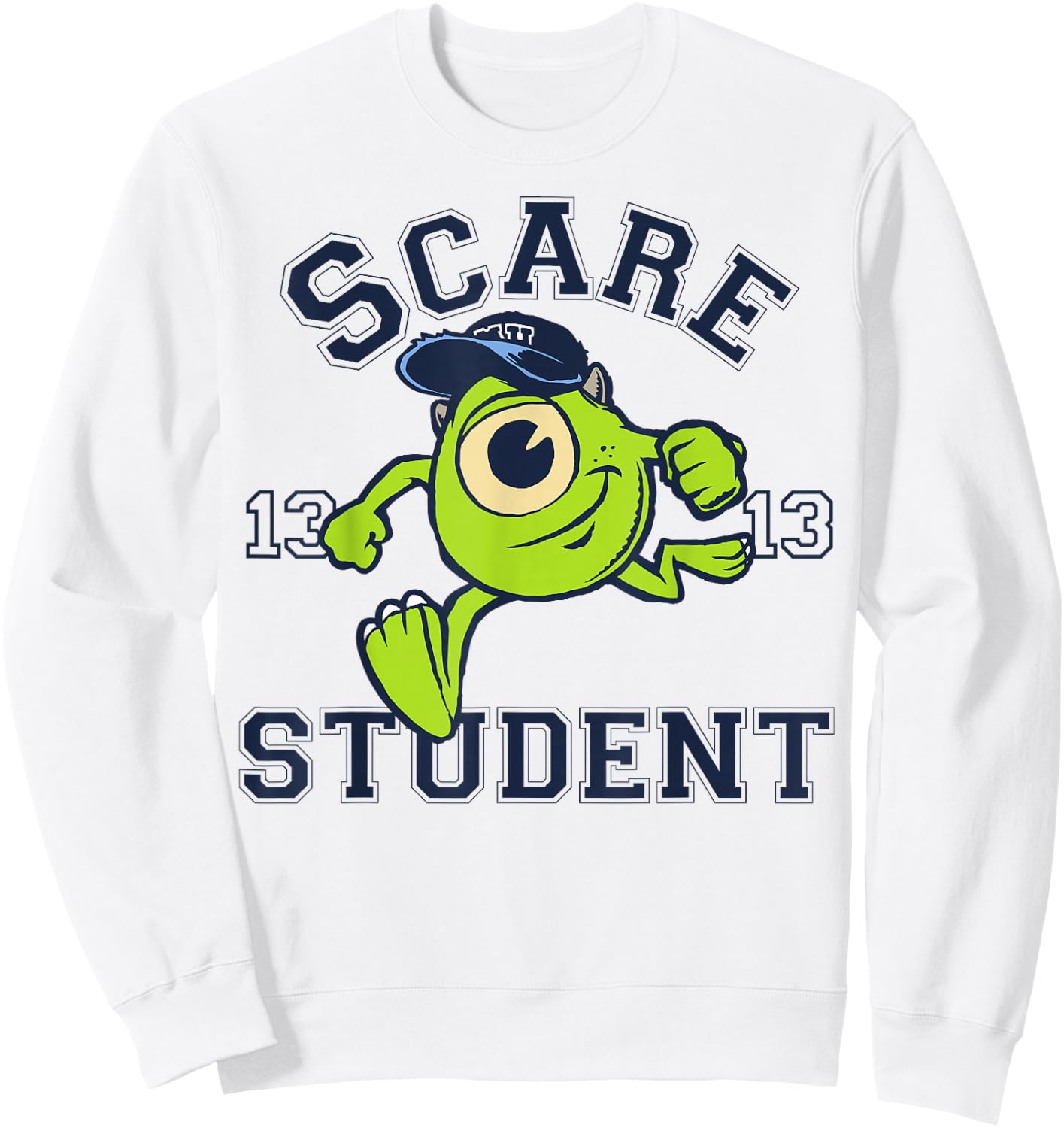 Disney Pixar Monsters University Scare Student Mike Portrait Sweatshirt - Sweatshirt | White