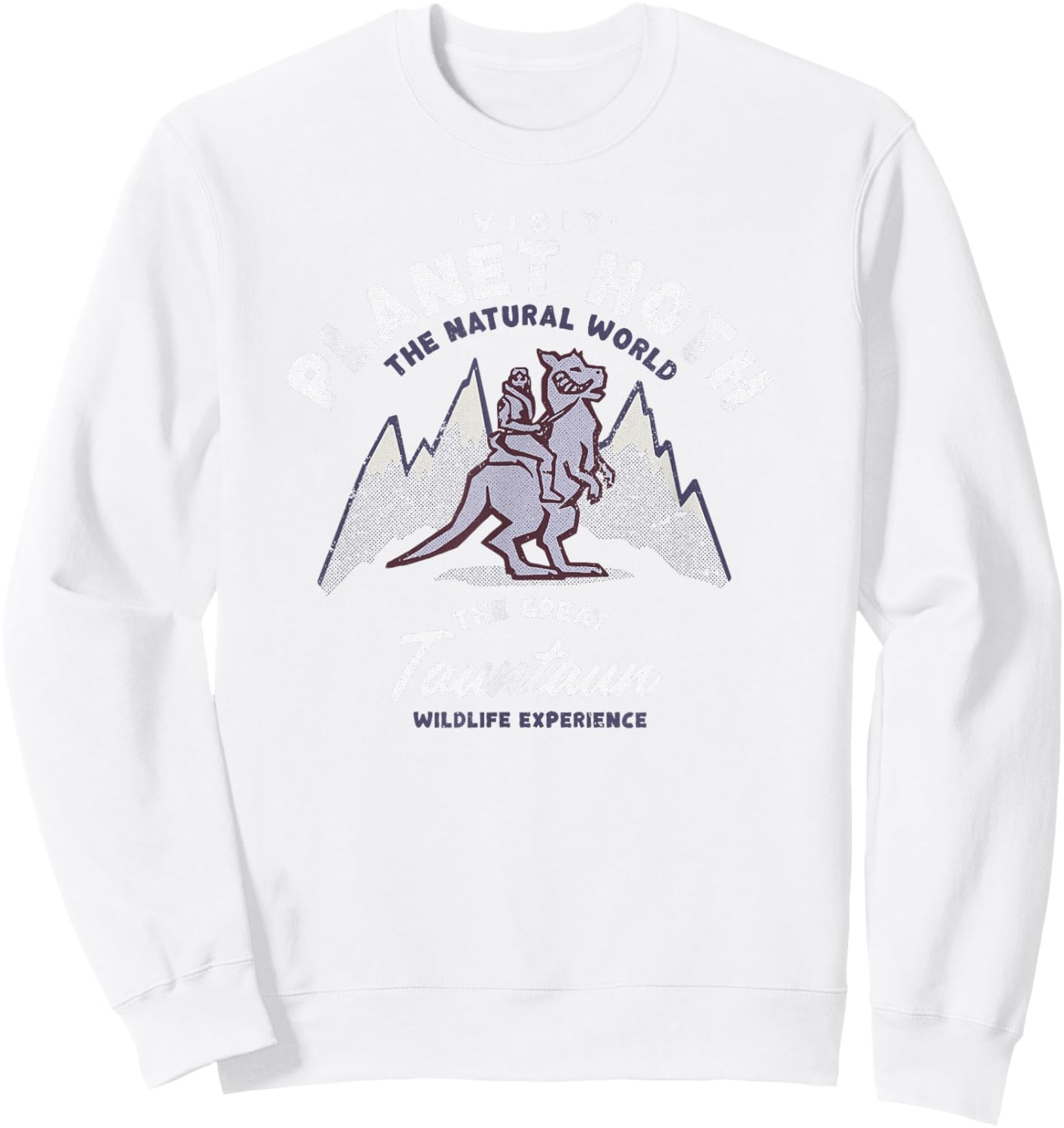 Star Wars Travel Vacation Planet Hoth Tauntaun Experience Sweatshirt - Sweatshirt | White