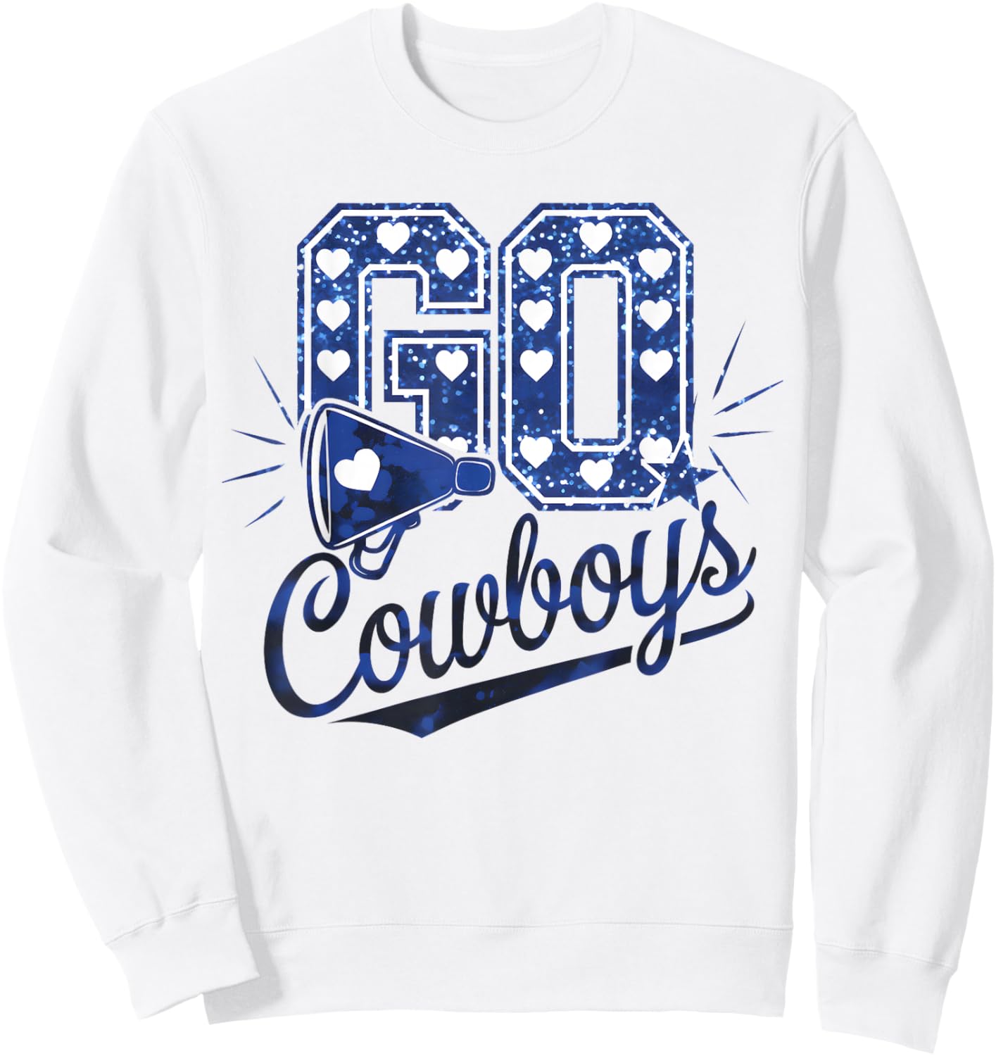 Cheer Cowboys Design Gift Women Girls Kids Sweatshirt - Sweatshirt | White