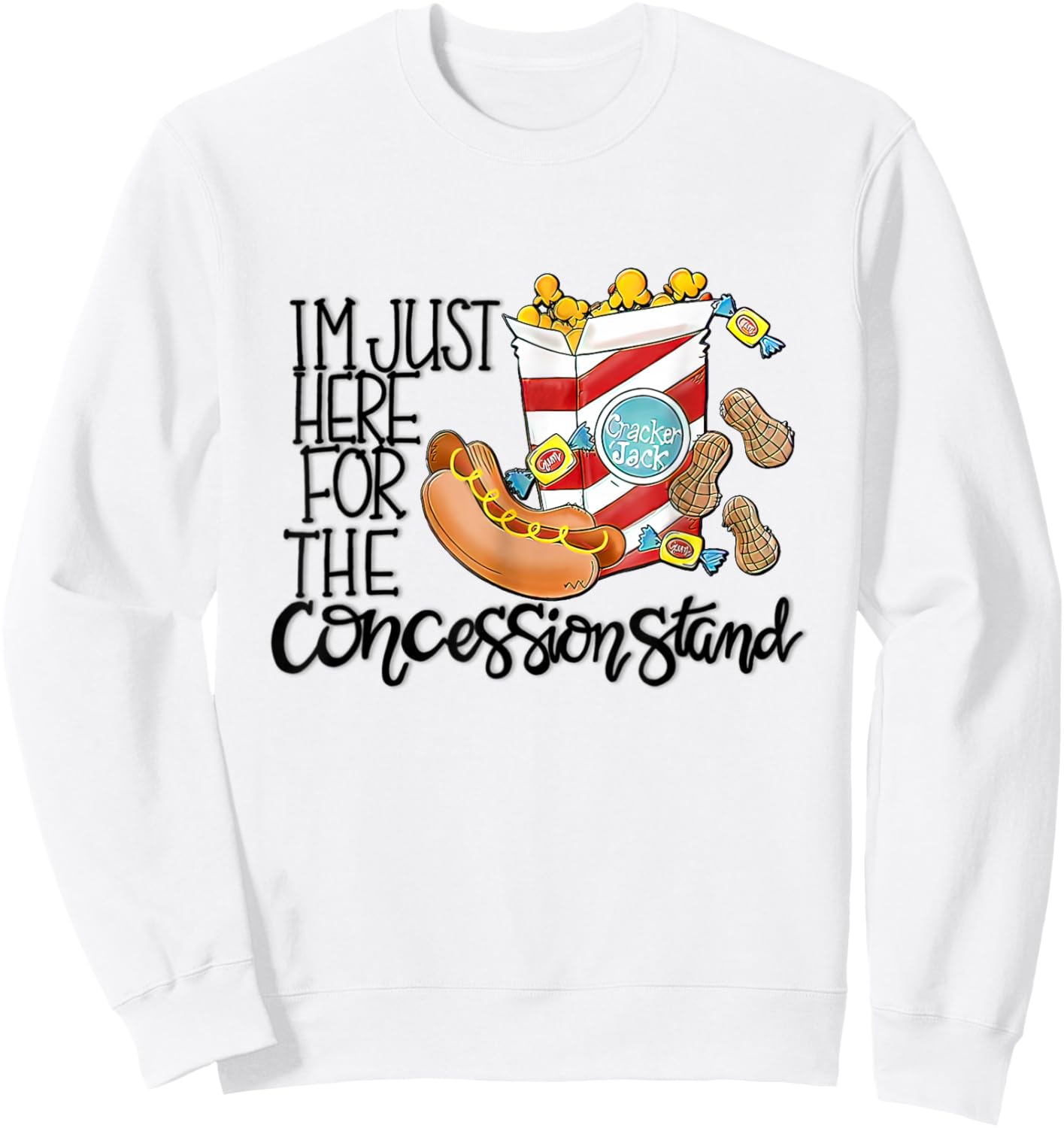 I'm just here for the-concession stand funny kids toddler Sweatshirt - Sweatshirt | White