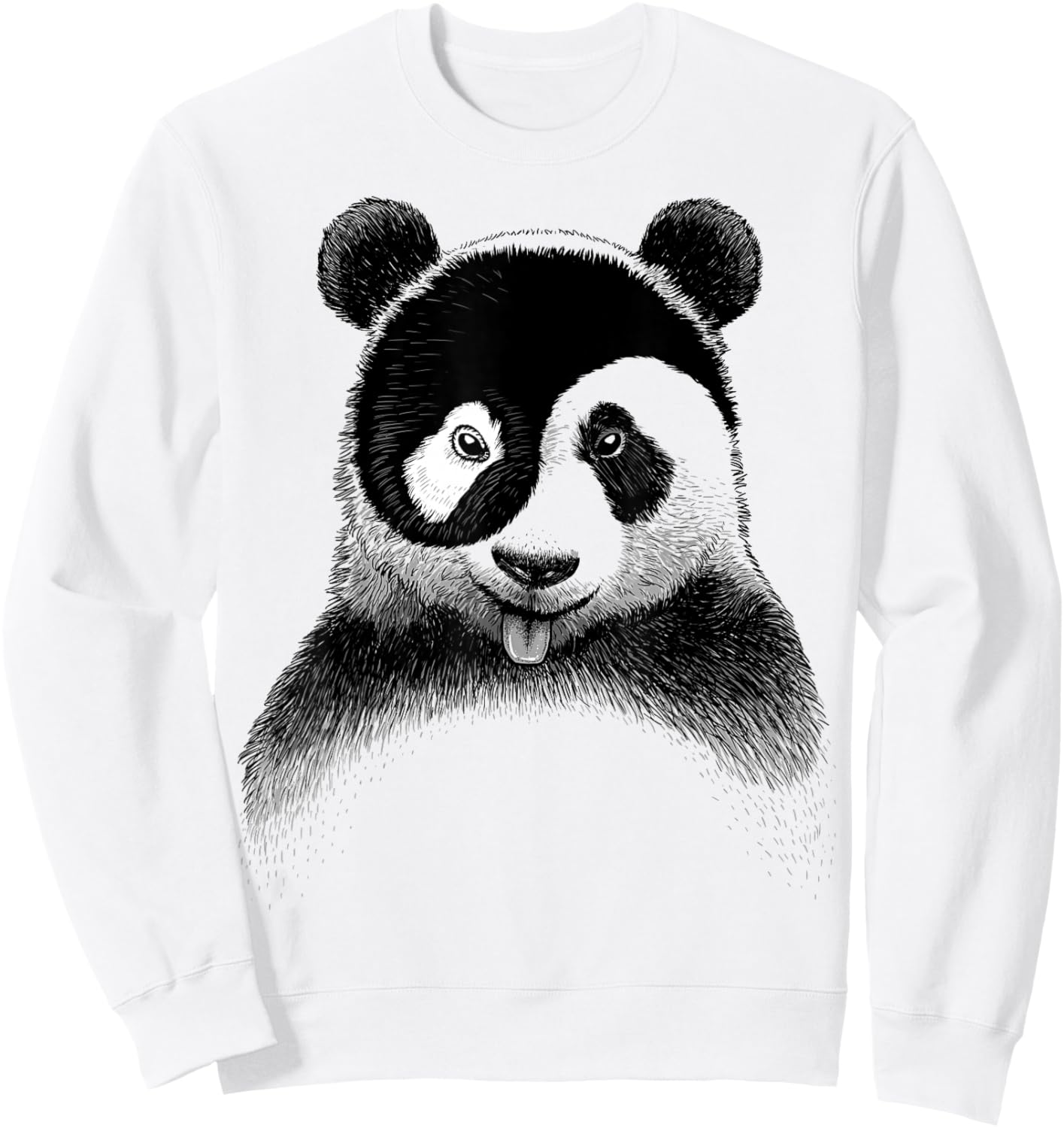Yin Yang Panda Sweatshirt - Sweatshirt | White