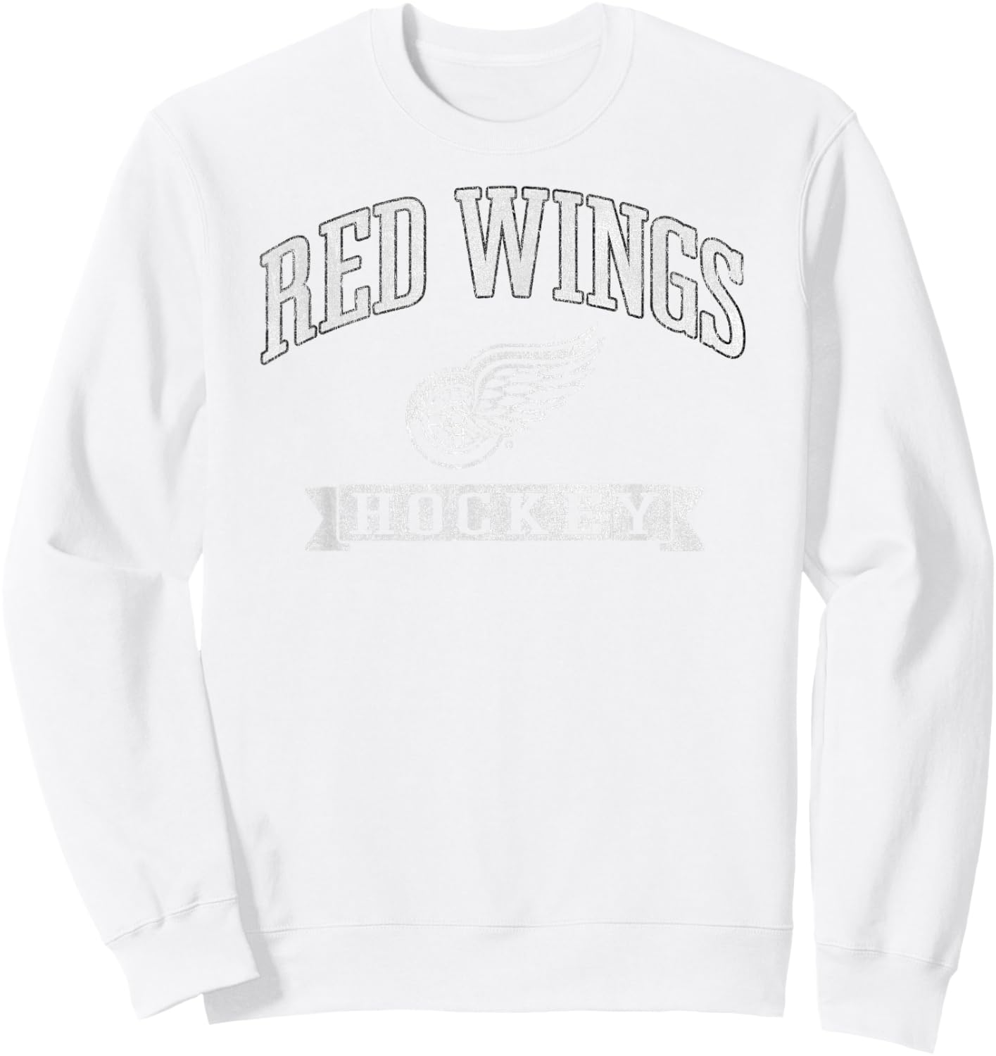Detroit Red Wings Vintage Hockey Red Officially Licensed Sweatshirt - Sweatshirt | White