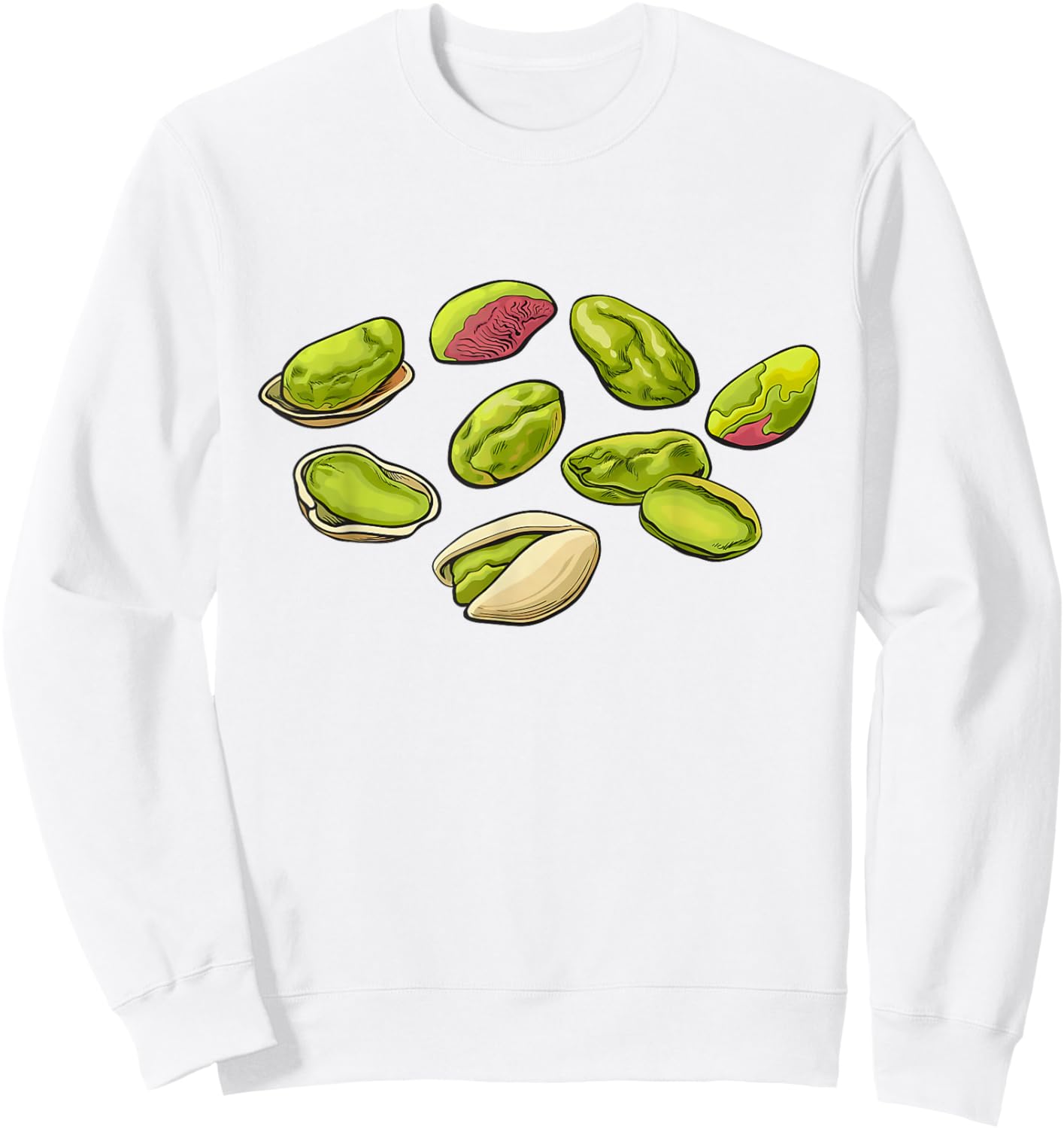 Love pistachio men Shirt pistachio Lovers and girl Sweatshirt - Sweatshirt | White