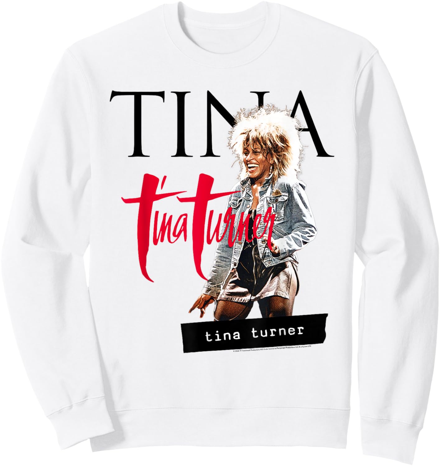 Tina Turner Multi Logo Photo Sweatshirt - Sweatshirt | White