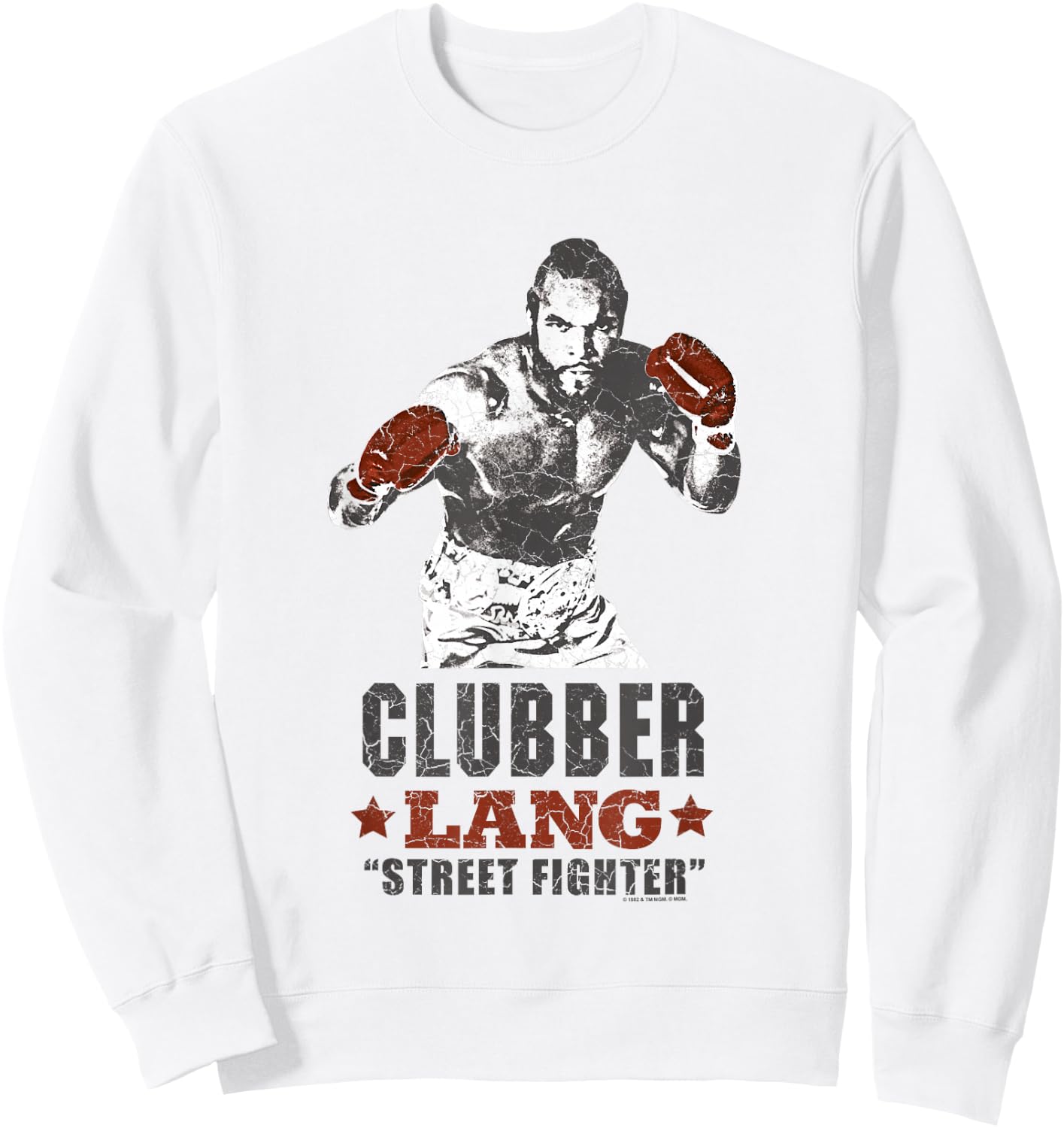Rocky III Clubber Lang Street Fighter Sweatshirt - Sweatshirt | White