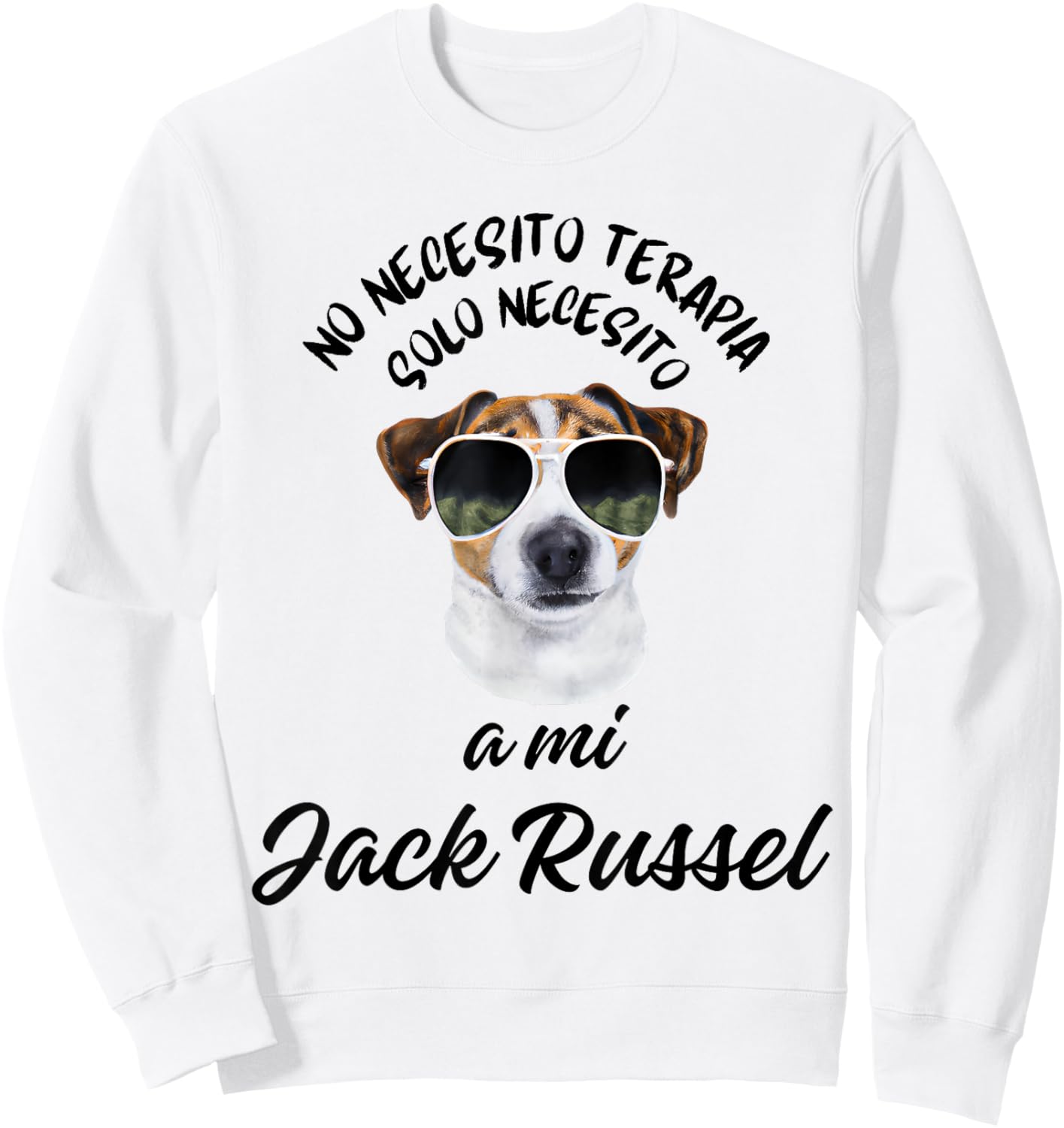 Regalo Personalizado Perro Jack Russel Divertido Mujer Chica Sweatshirt - Sweatshirt | White