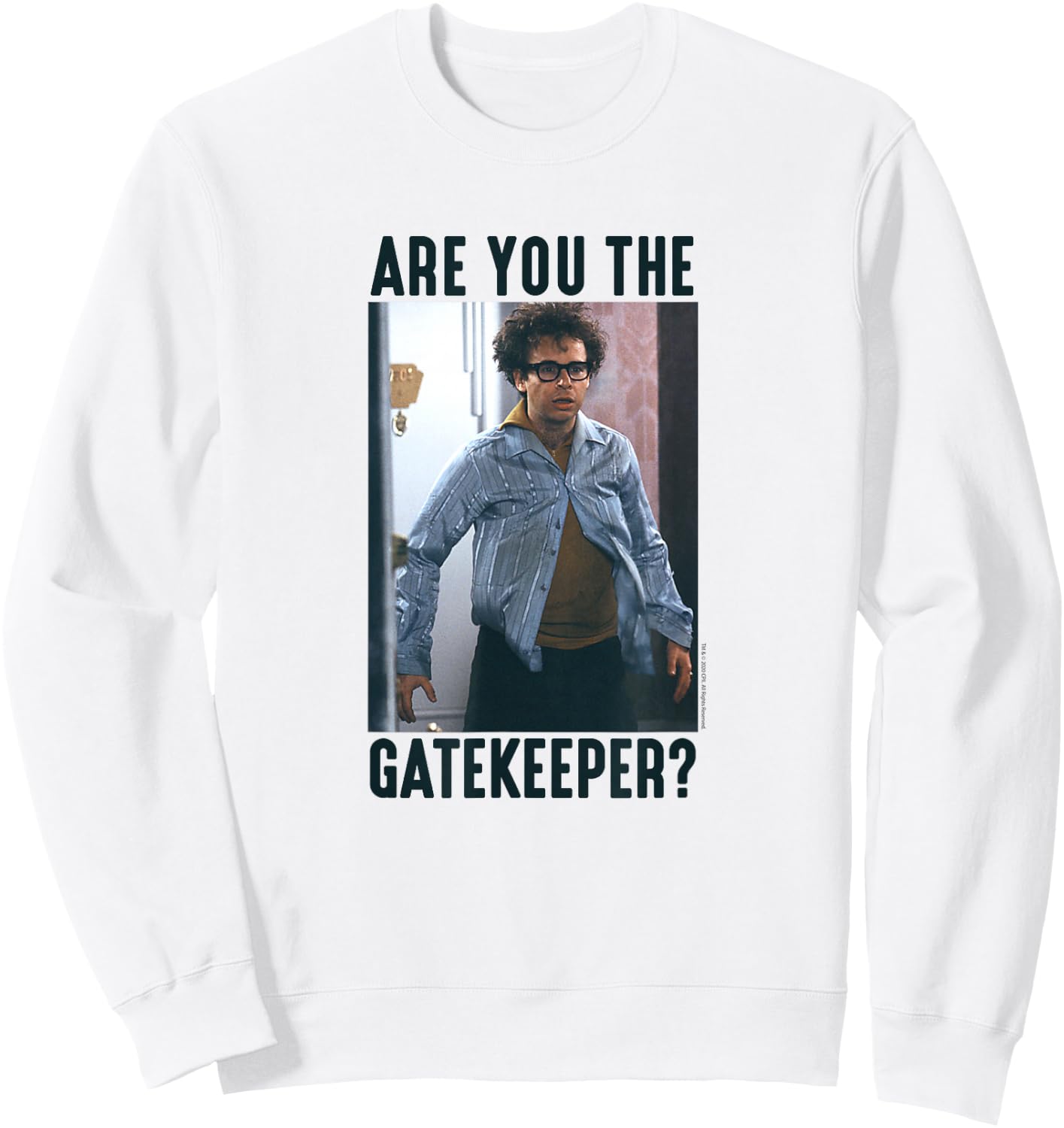 Ghostbusters are You The Gatekeeper? Funny Retro Movie Sweatshirt - Sweatshirt | White