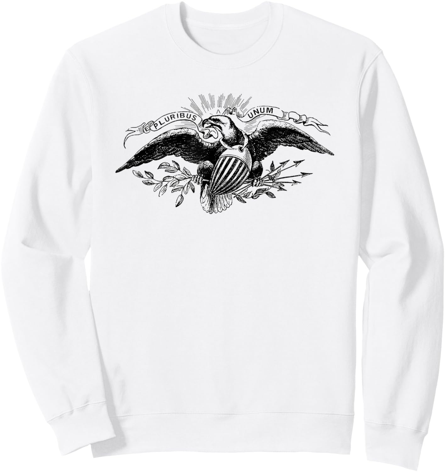 Vintage American Eagle "E Pluribus Unum" Sweatshirt - Sweatshirt | White
