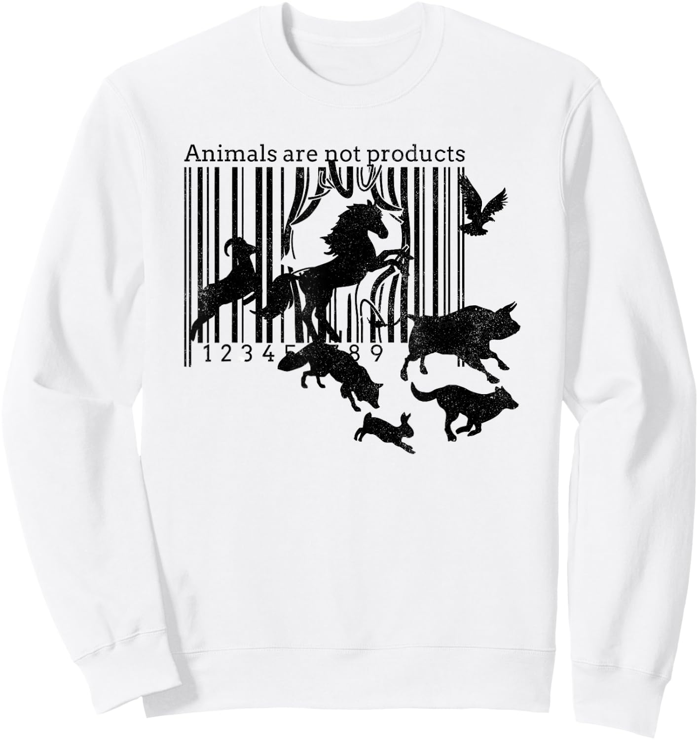 Animals Are Not Products - Vegetarianism - Animal Rights Sweatshirt - Sweatshirt | White