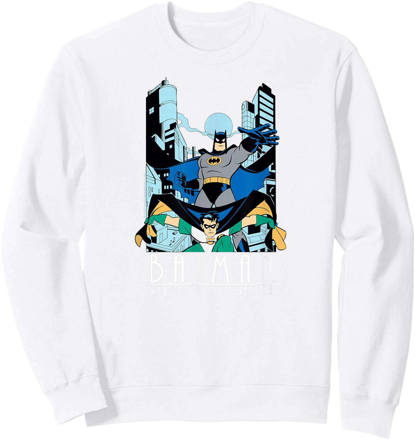 Batman: The Animated Series Batman and Robin Sweatshirt - Sweatshirt | White