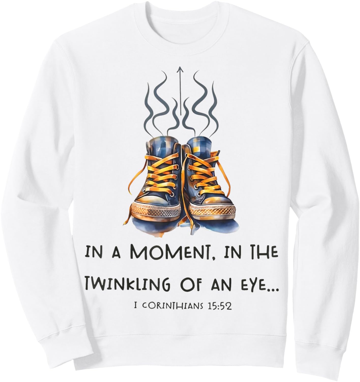 In a Moment, In the Twinkling of an Eye I Christian Sweatshirt - Sweatshirt | White
