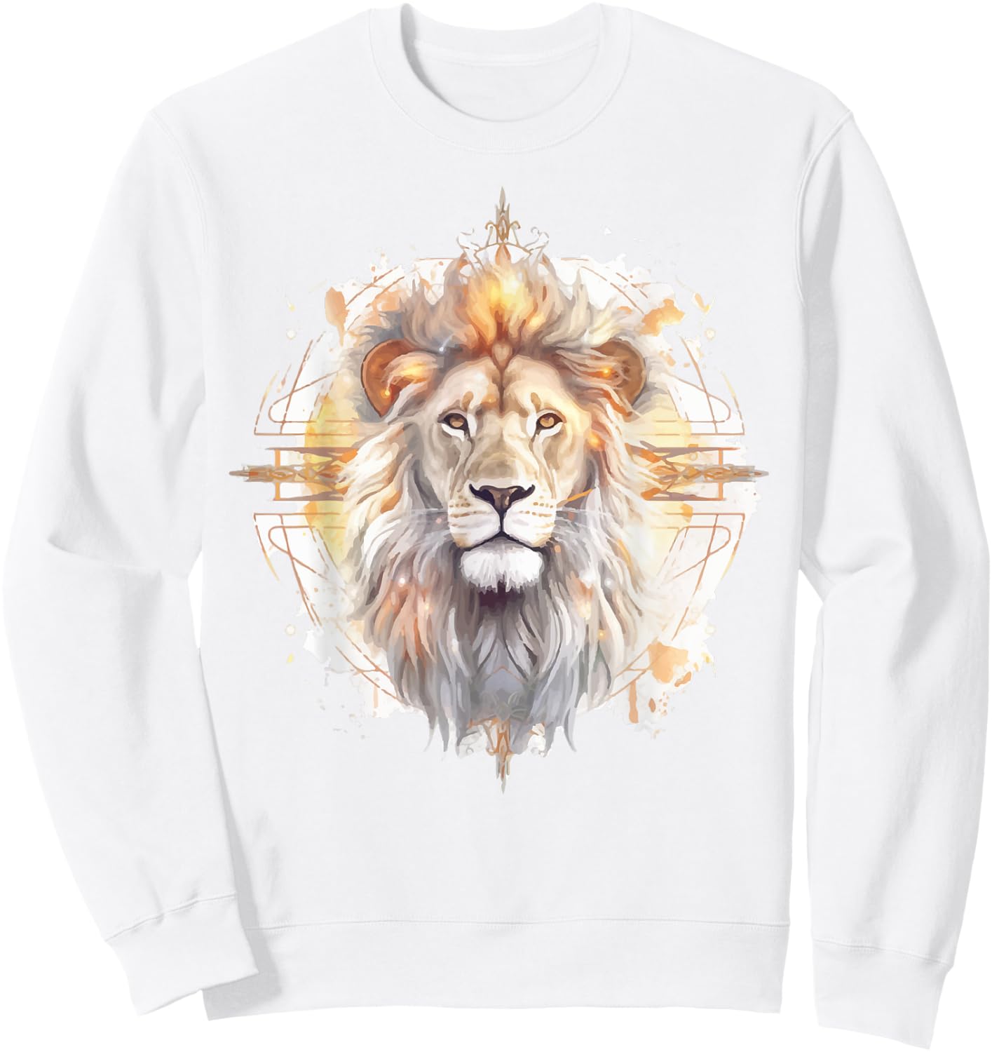 Lion of Judah Shirt Men Fathers Day Christian Religious Dad Sweatshirt - Sweatshirt | White