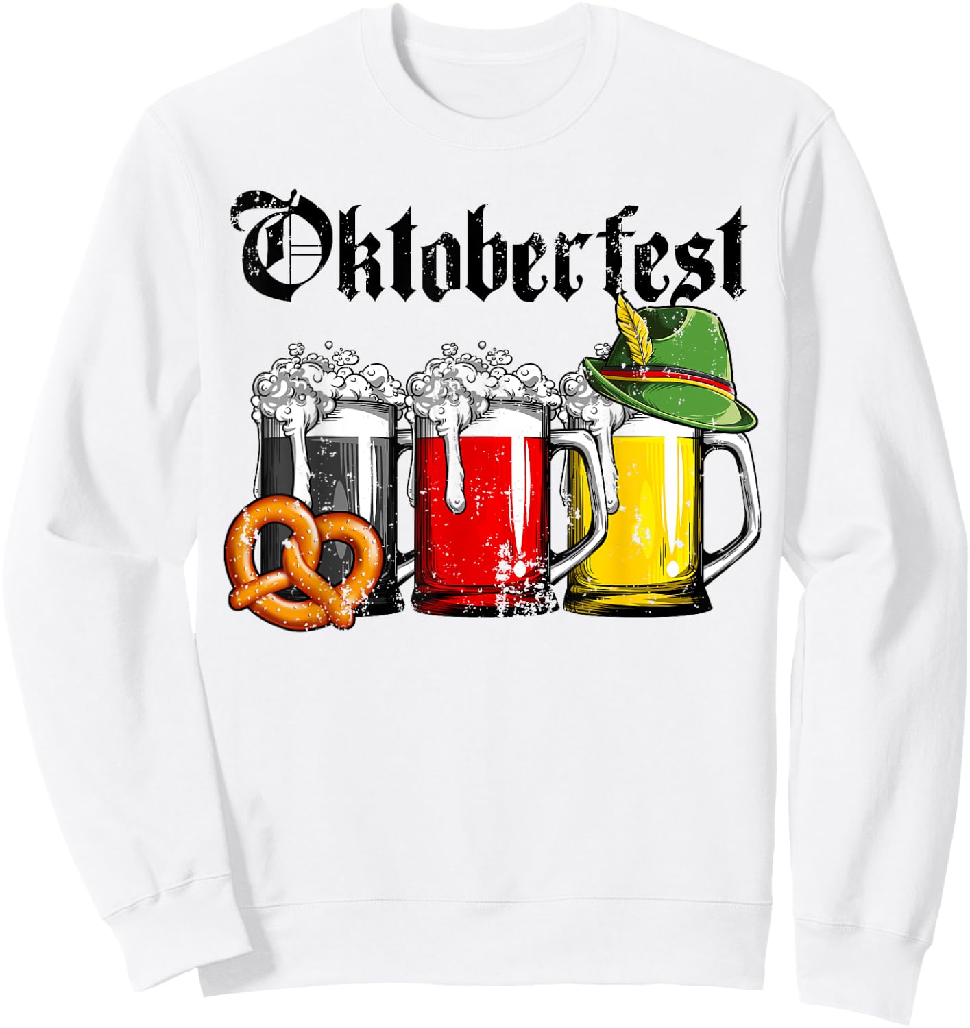 Oktoberfest Beer German Flag Clothing Men Women Drinking Mug Sweatshirt - Sweatshirt | White