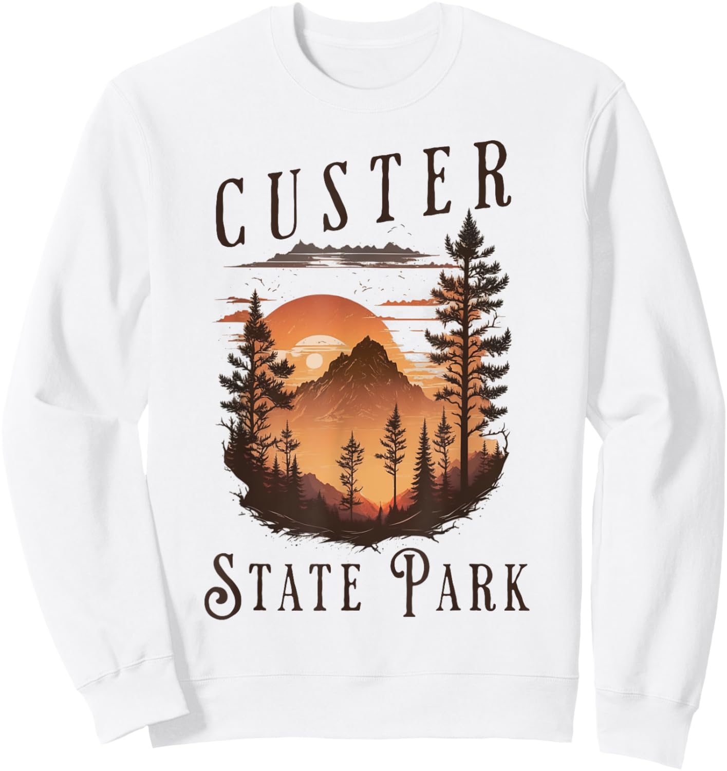 Custer State Park Sweatshirt - Sweatshirt | White