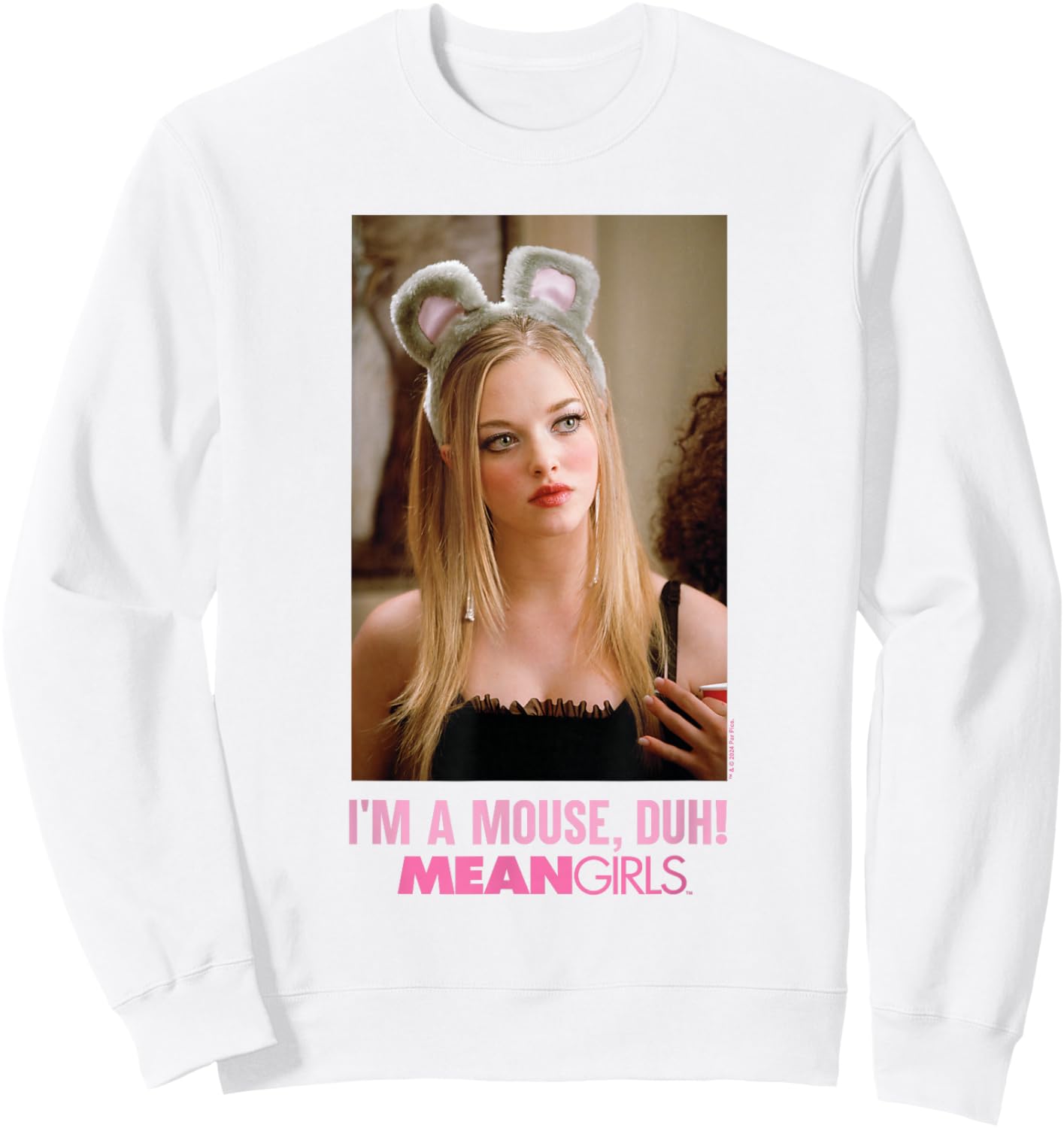 Mean Girls I'm a Mouse Duh Sweatshirt - Sweatshirt | White