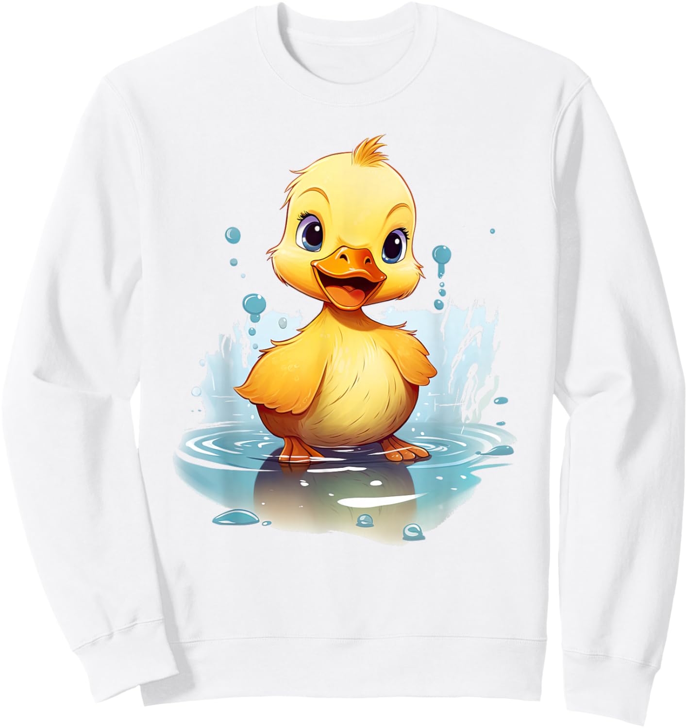 Cute duckling funny duckling lover baby Duck Sweatshirt - Sweatshirt | White