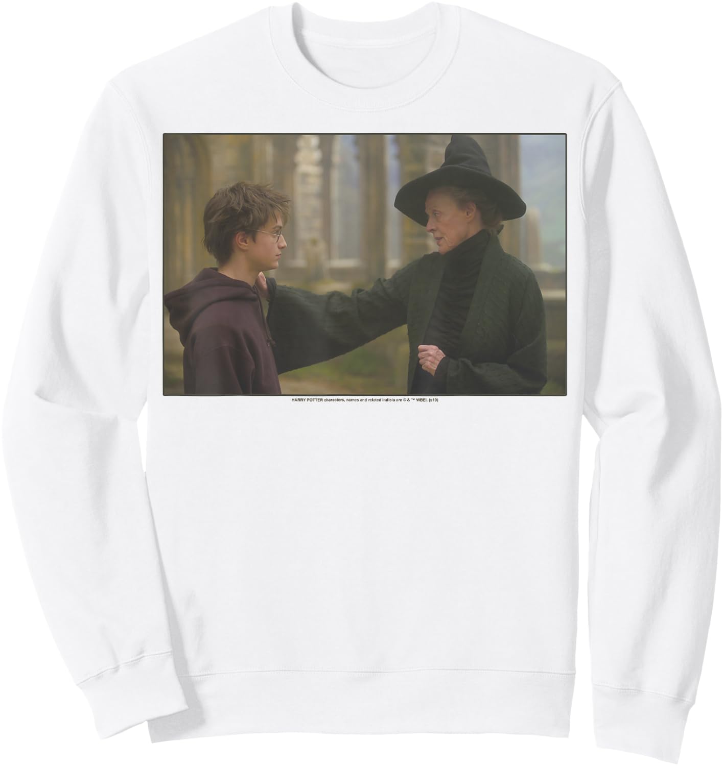 Harry Potter Harry & McGonagall Portrait Sweatshirt - Sweatshirt | White