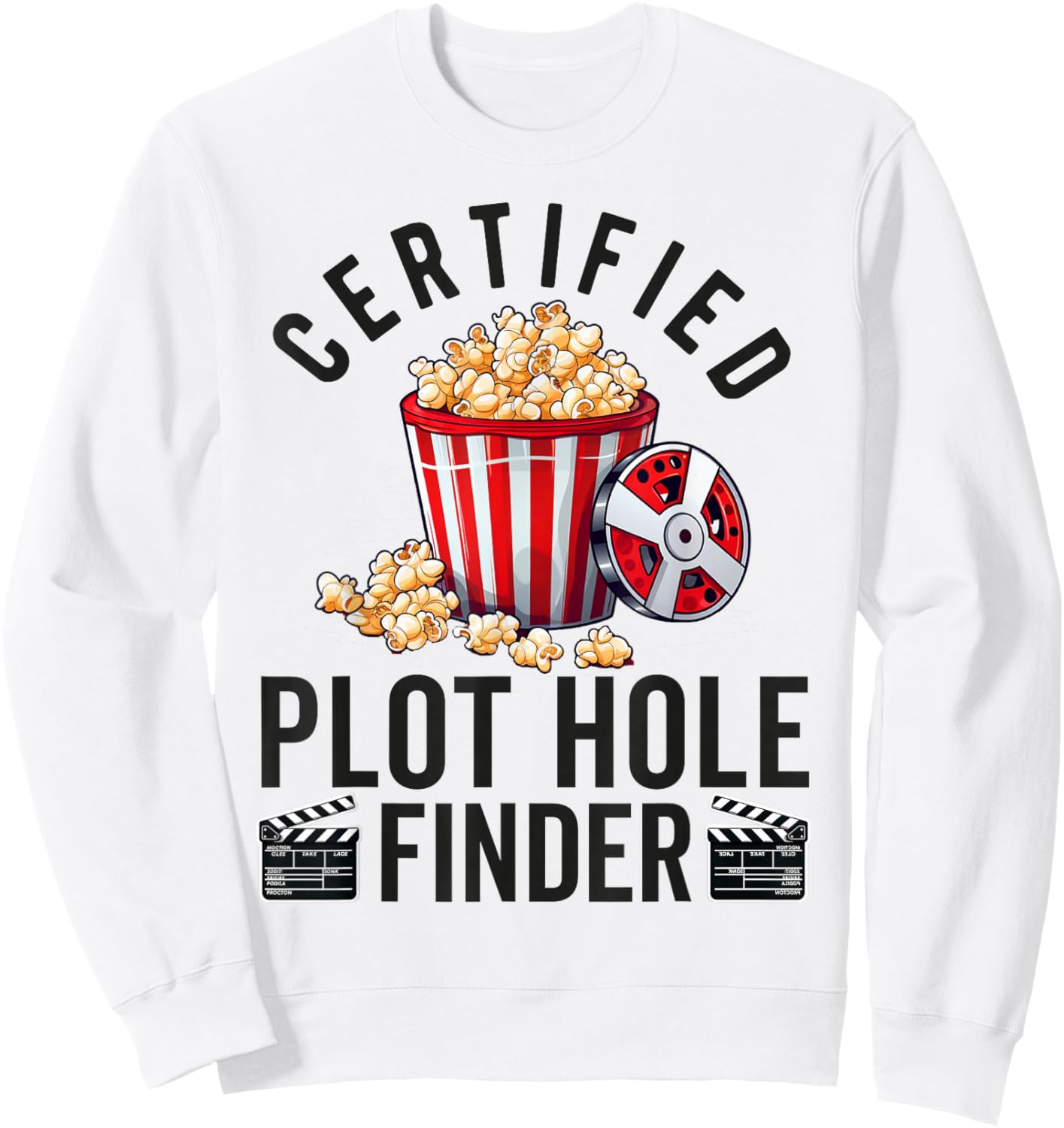 Movie Critic Cinema Film Fan Lover Funny Reviewer Director Sweatshirt - Sweatshirt | White