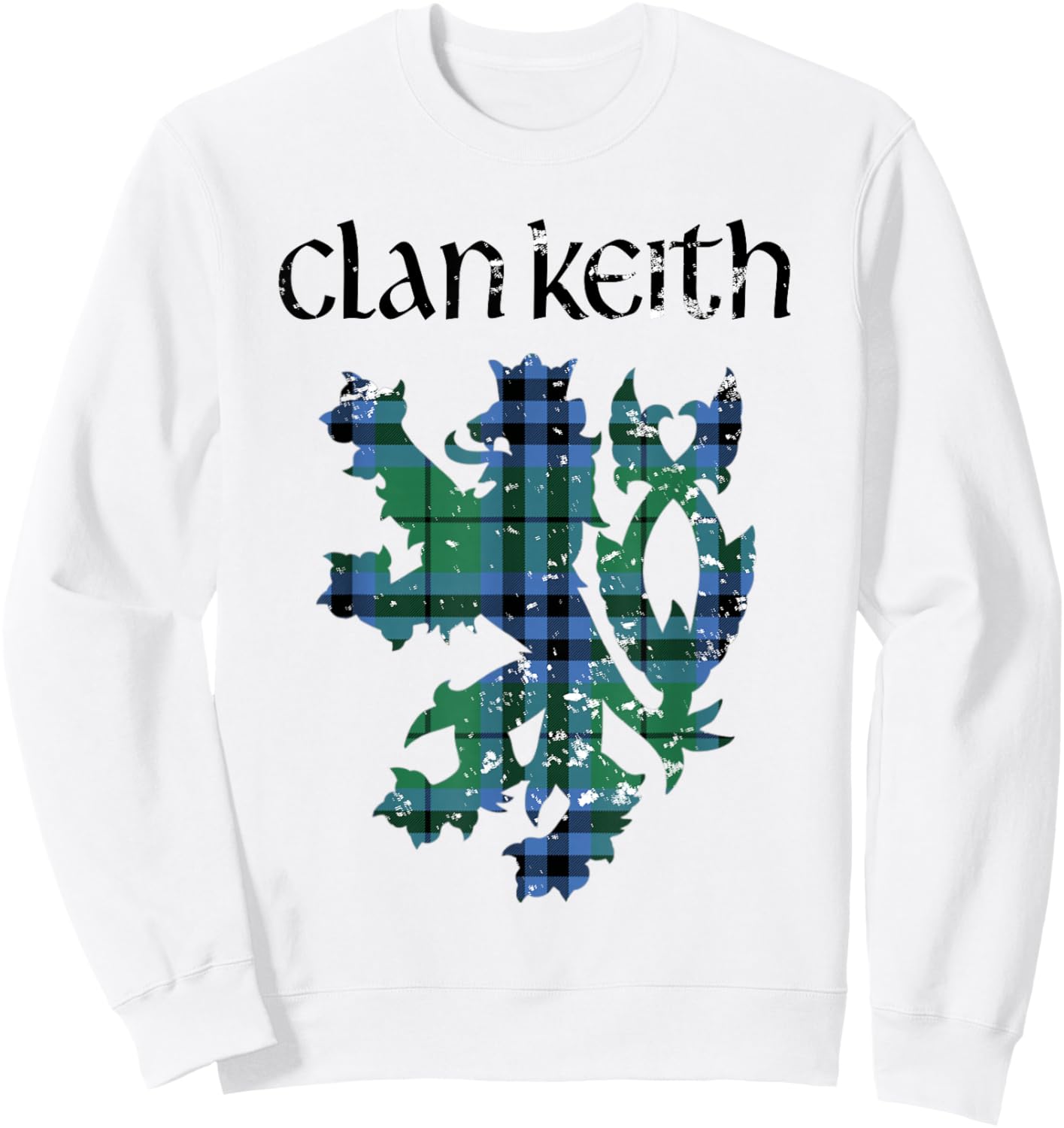 Clan Keith Tartan Scottish Family Name Scotland Pride Sweatshirt - Sweatshirt | White
