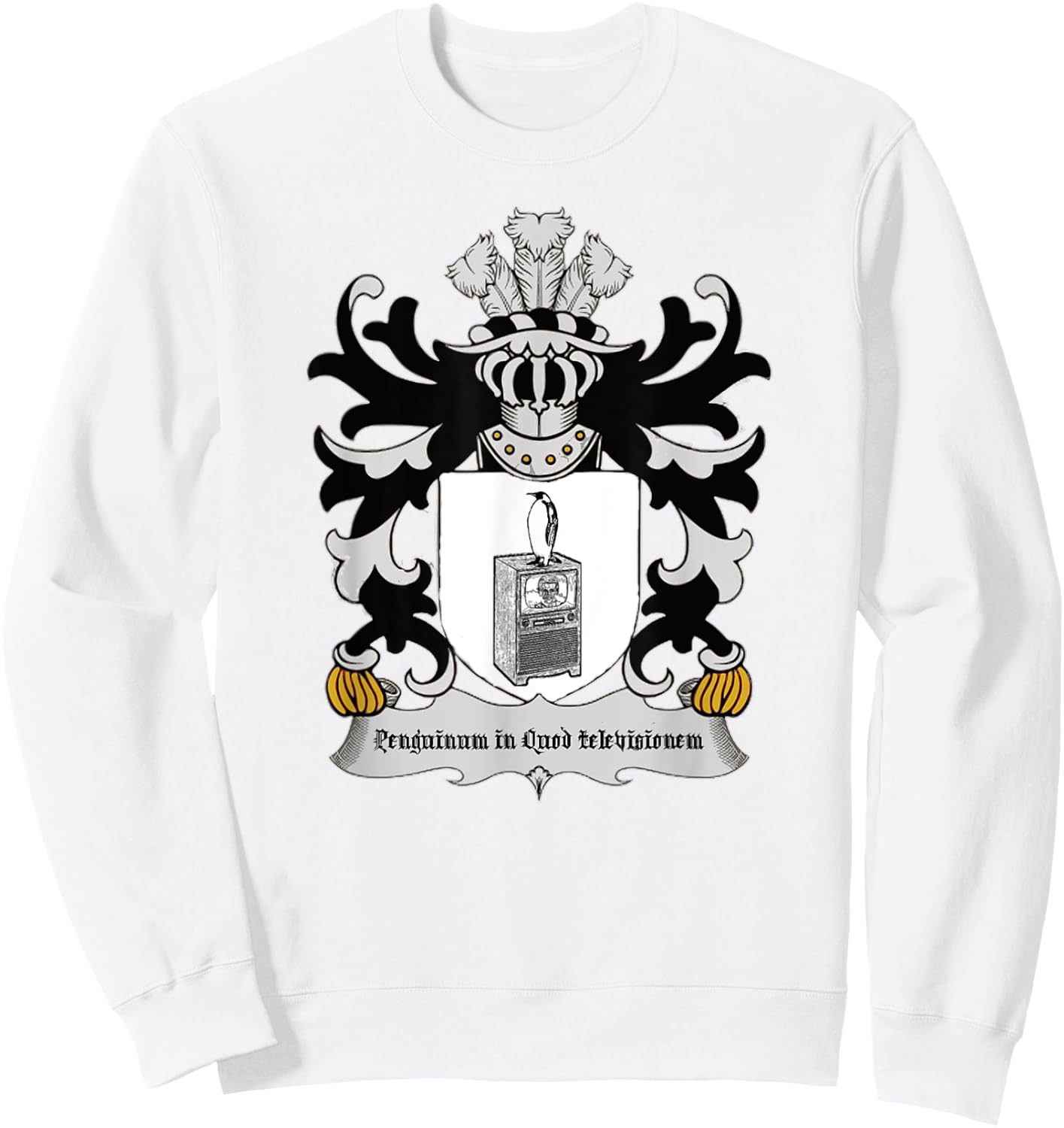 Penguin on the Television Sweatshirt - Sweatshirt | White