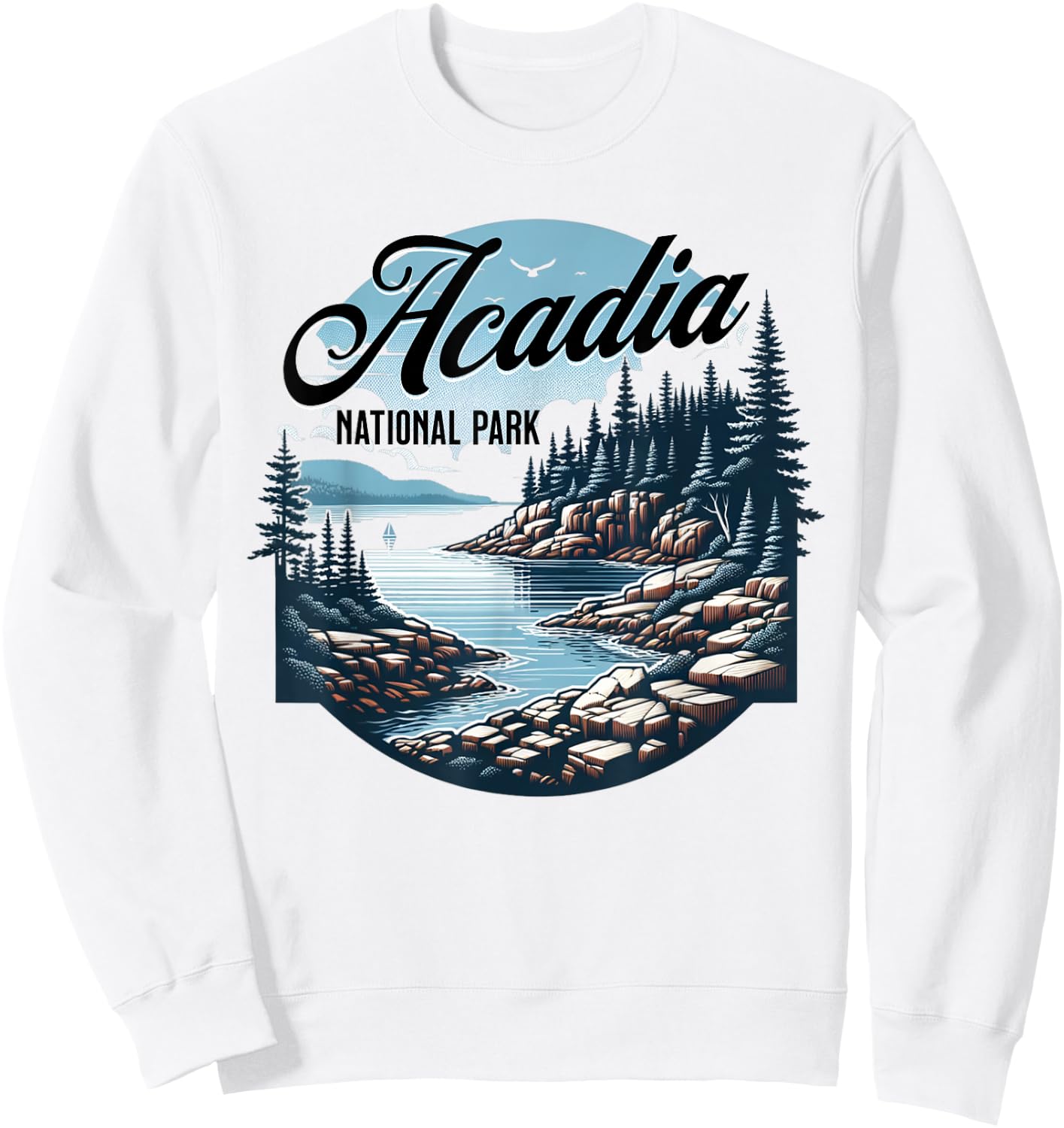 Acadia National Park Sweatshirt - Sweatshirt | White